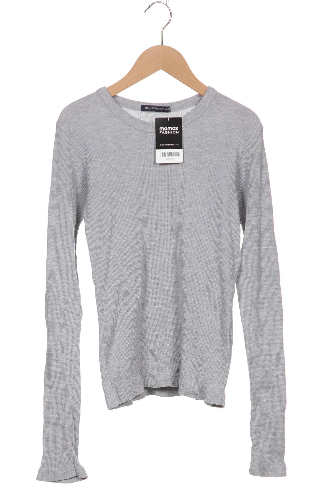 

Brandy Melville Damen Langarmshirt, grau, Gr. 8