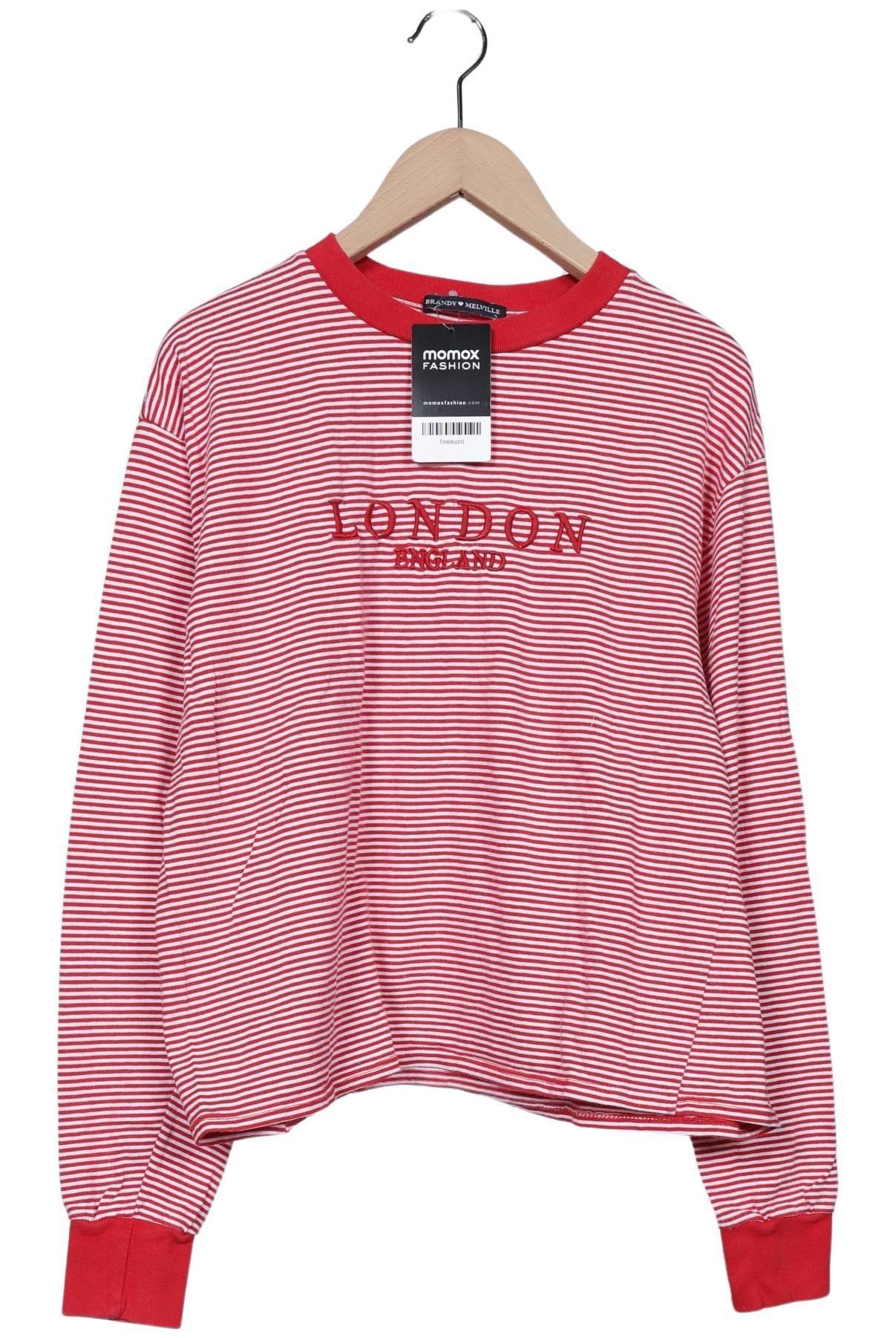 

Brandy Melville Damen Langarmshirt, rot, Gr. 36