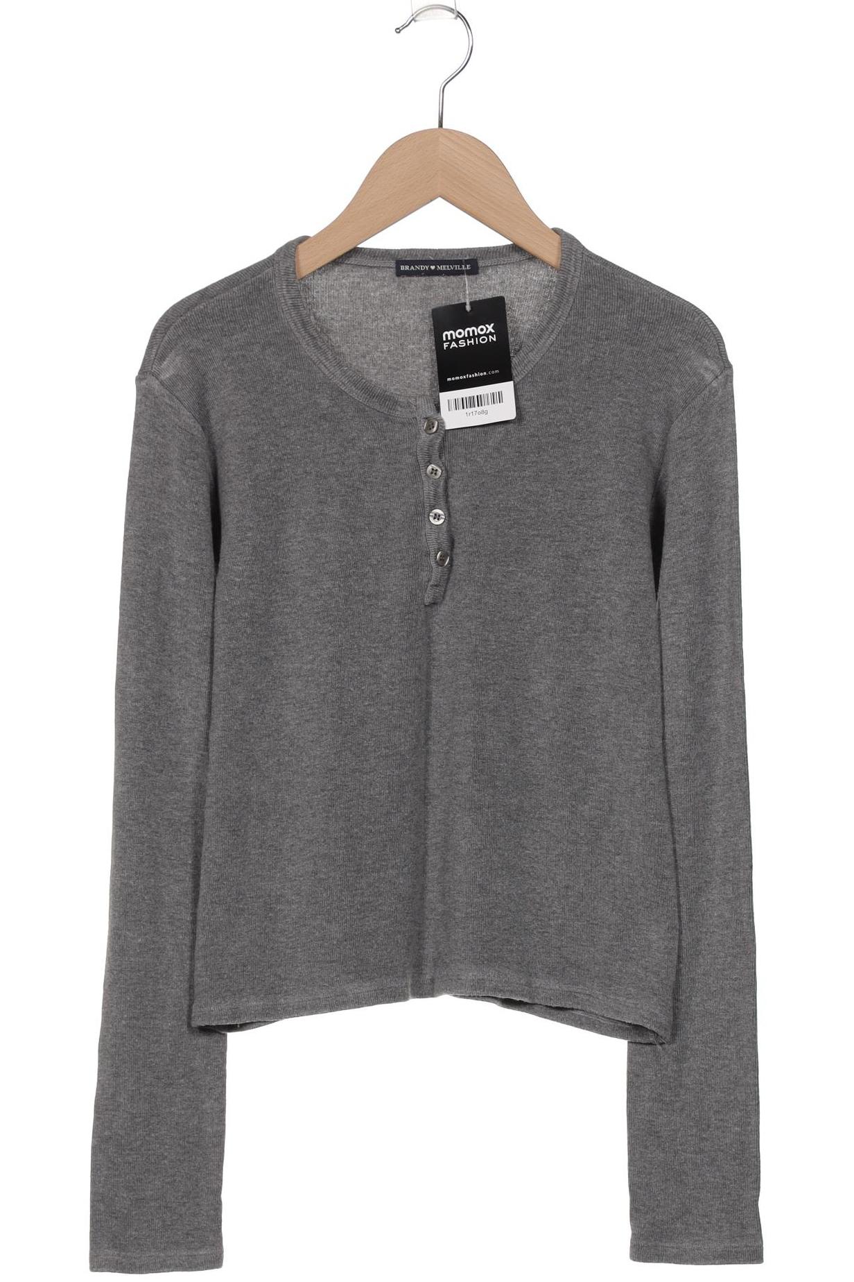 

Brandy Melville Damen Langarmshirt, grau, Gr. 36