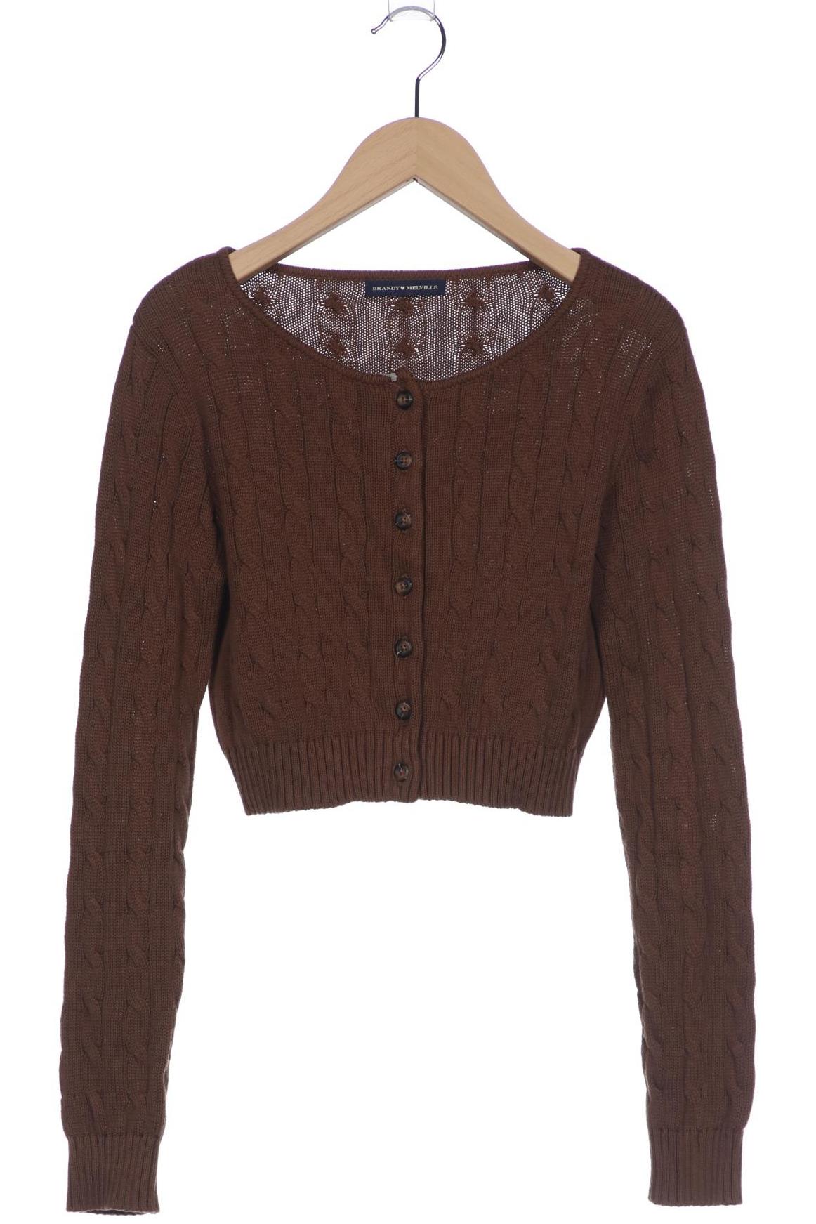

Brandy Melville Damen Strickjacke, braun, Gr. 36
