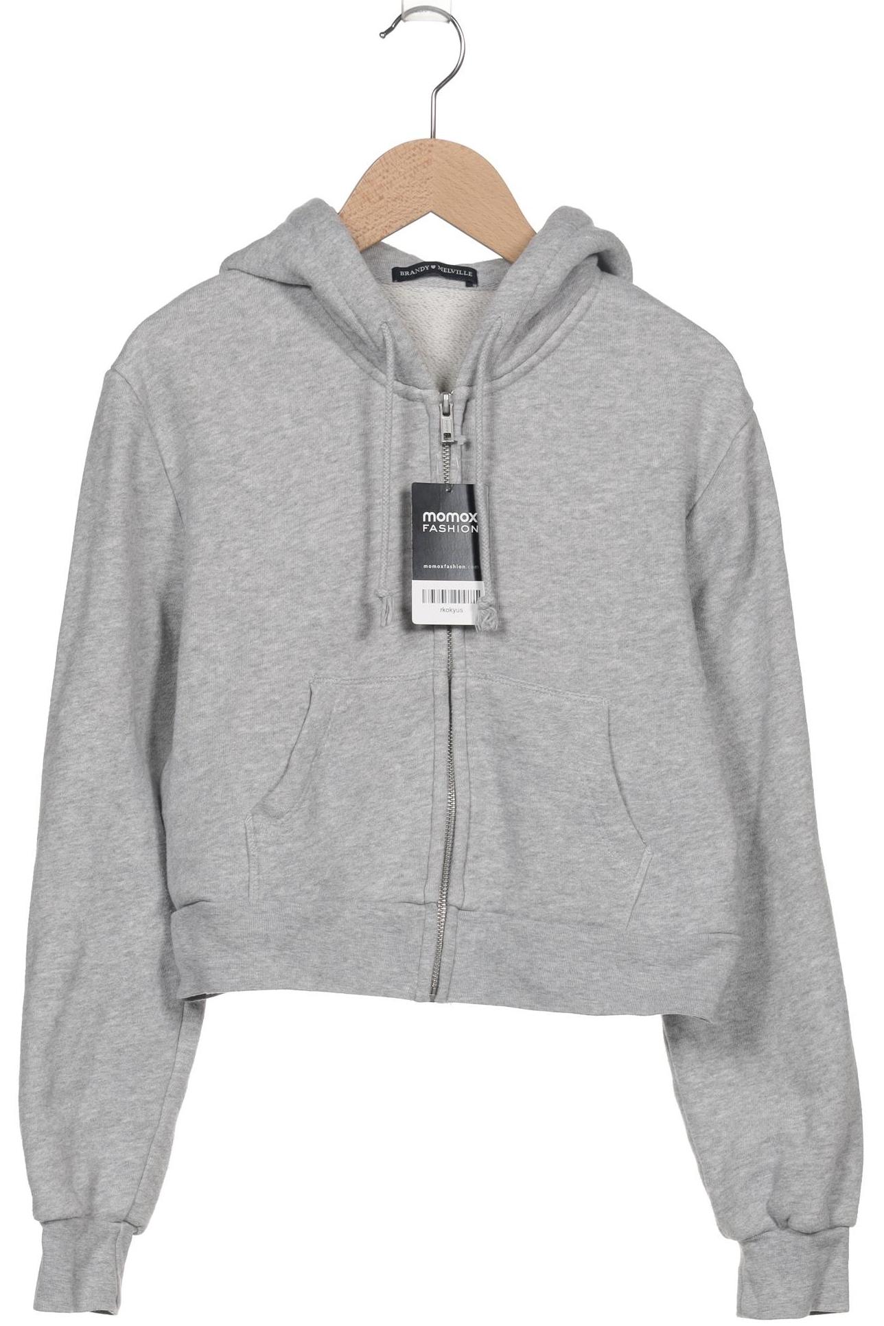

Brandy Melville Damen Kapuzenpullover, grau, Gr. 36