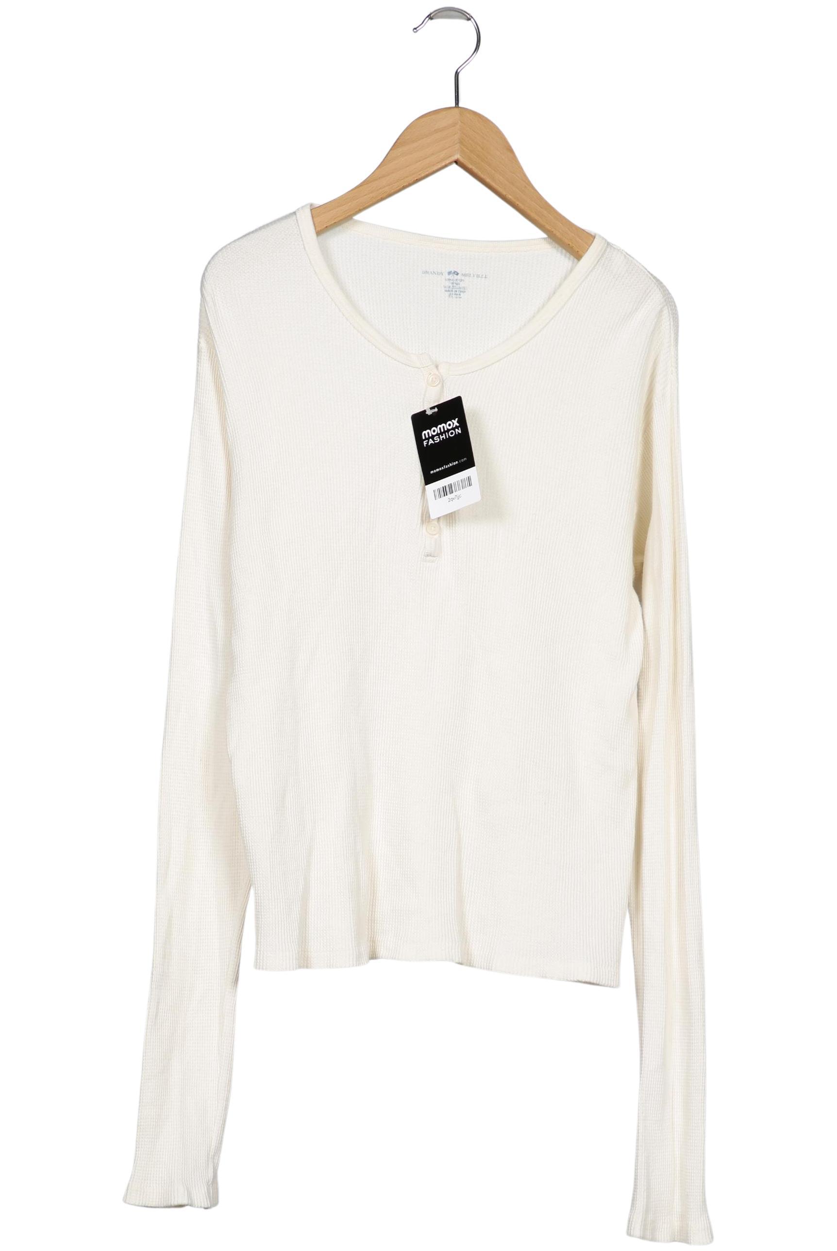

Brandy Melville Damen Langarmshirt, cremeweiß, Gr. 38