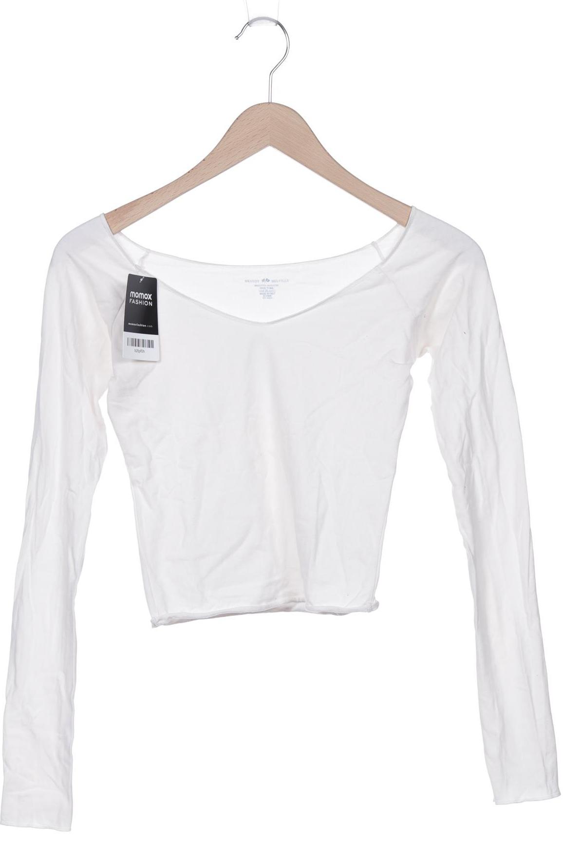 

Brandy Melville Damen Langarmshirt, cremeweiß, Gr. 30