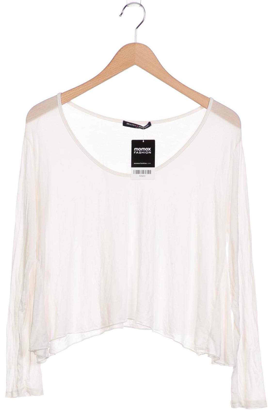 

Brandy Melville Damen Langarmshirt, weiß, Gr. uni