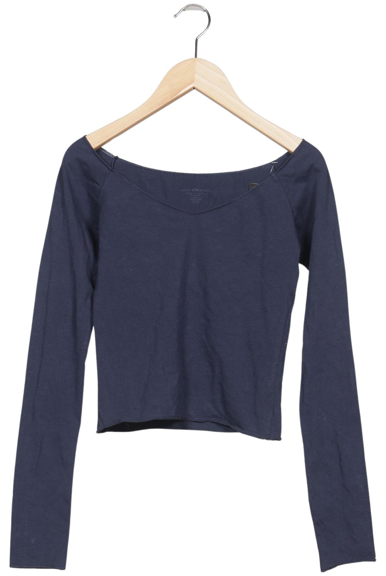 

Brandy Melville Damen Langarmshirt, marineblau, Gr. 36