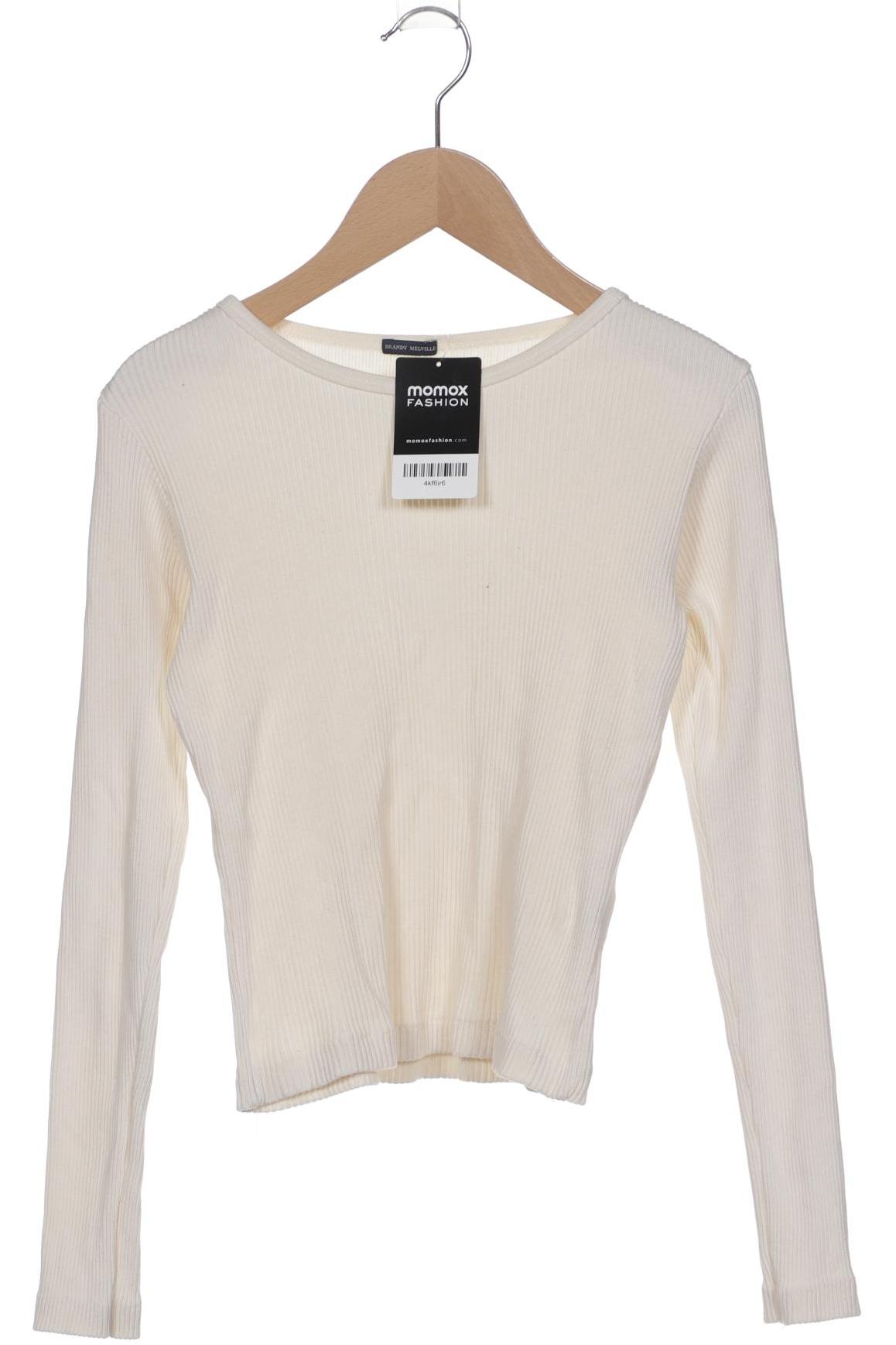 

Brandy Melville Damen Langarmshirt, cremeweiß, Gr. 30