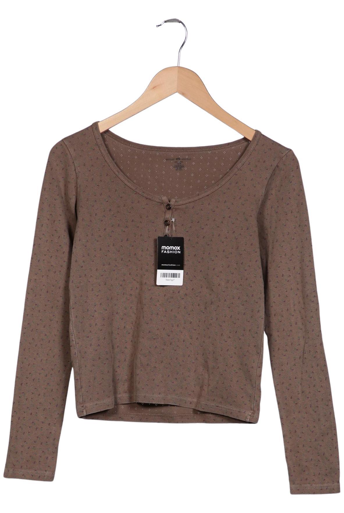 

Brandy Melville Damen Langarmshirt, braun, Gr. 32