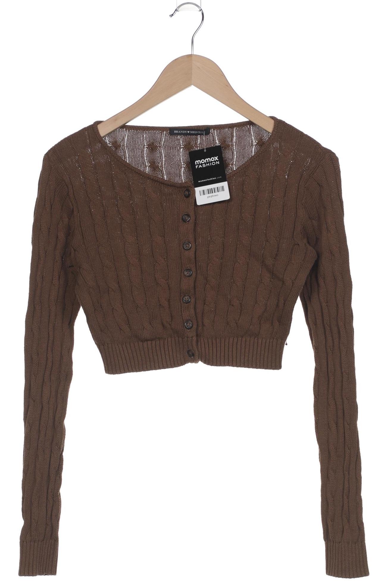 

Brandy Melville Damen Strickjacke, braun, Gr. 36