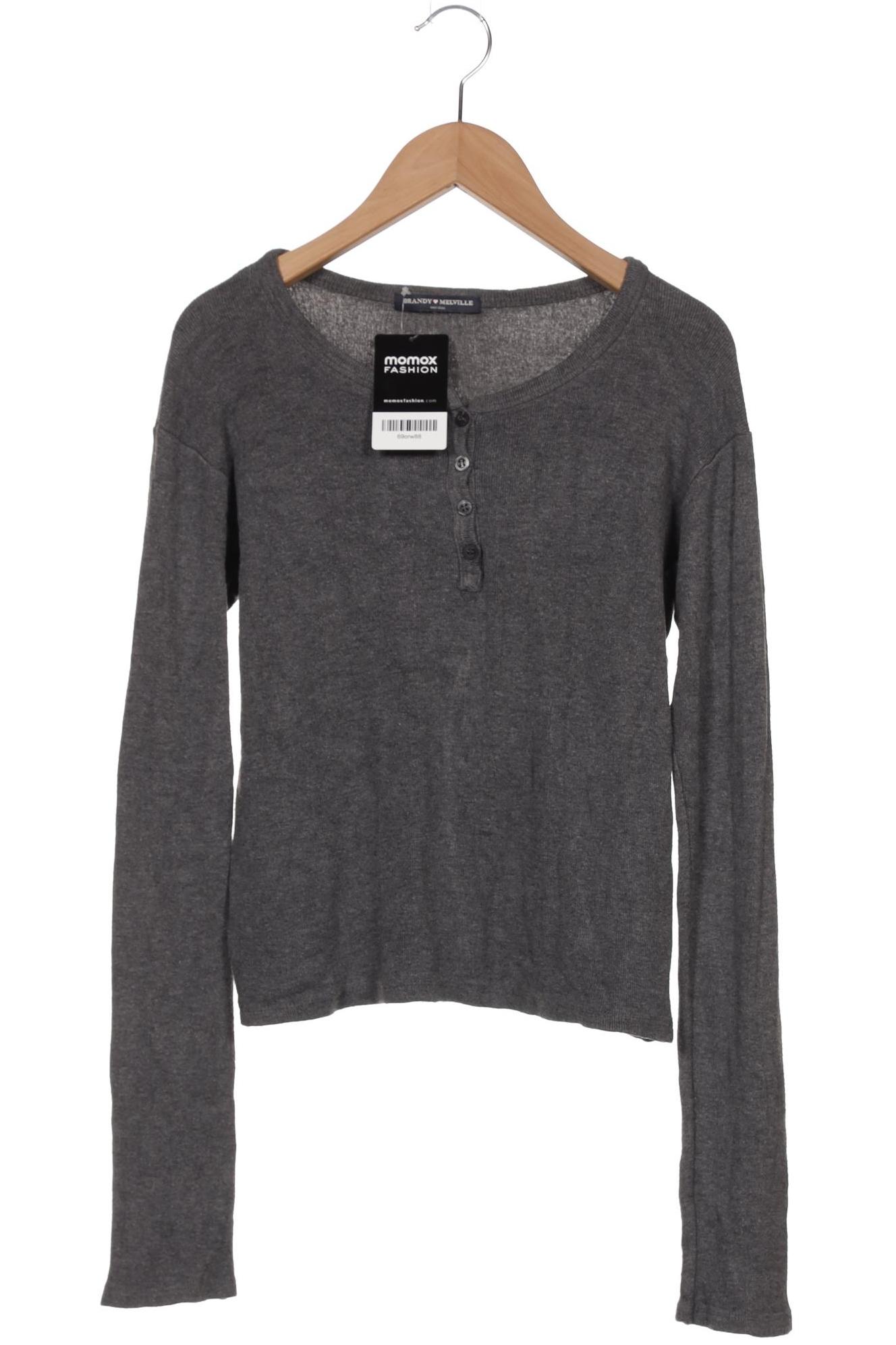 

Brandy Melville Damen Langarmshirt, grau, Gr. uni