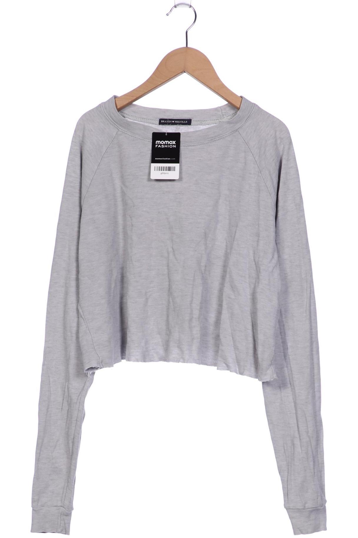 

Brandy Melville Damen Langarmshirt, grau, Gr. 42