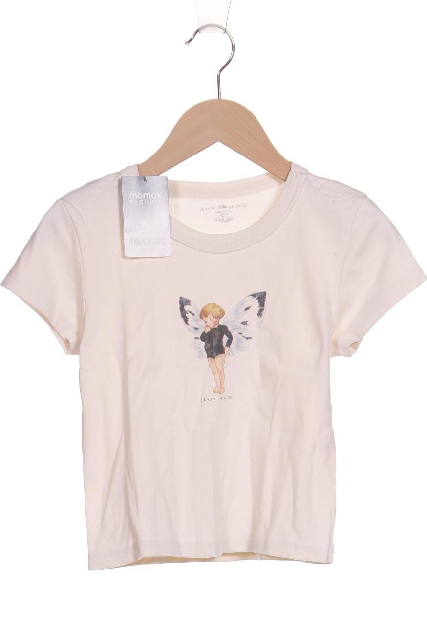 

Brandy Melville Damen T-Shirt, cremeweiß, Gr. 4