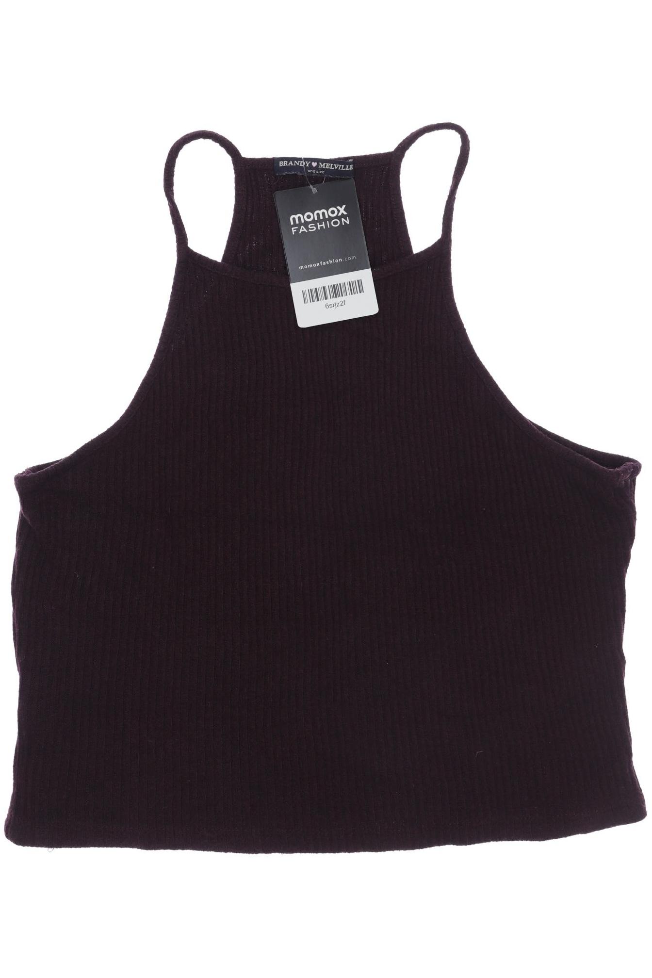 

Brandy Melville Damen Top, bordeaux, Gr. uni