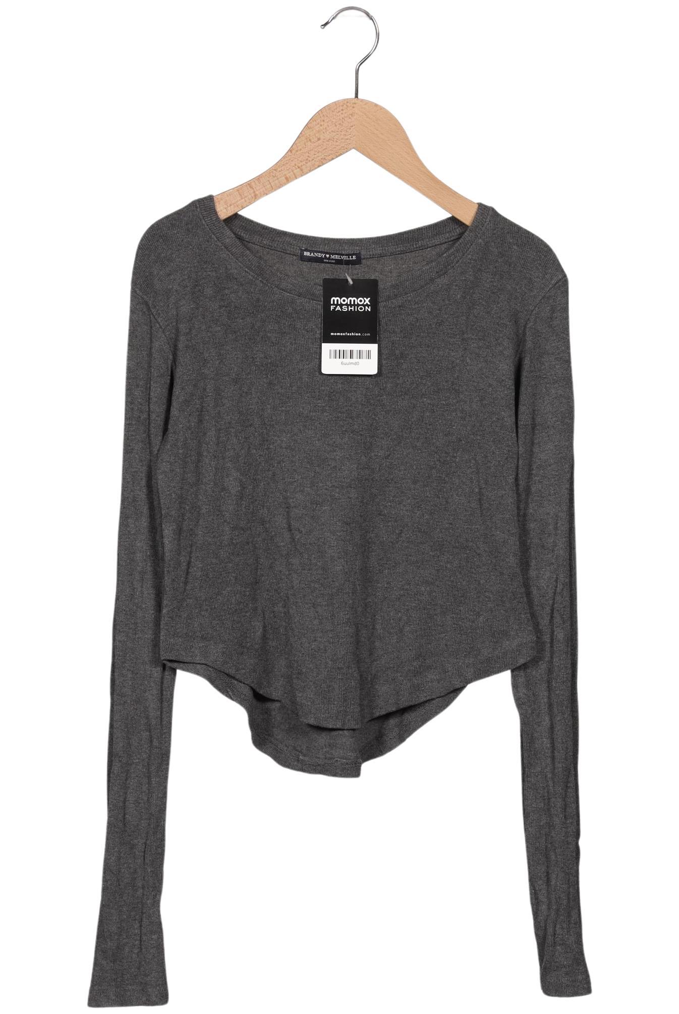 

Brandy Melville Damen Langarmshirt, grau, Gr. uni
