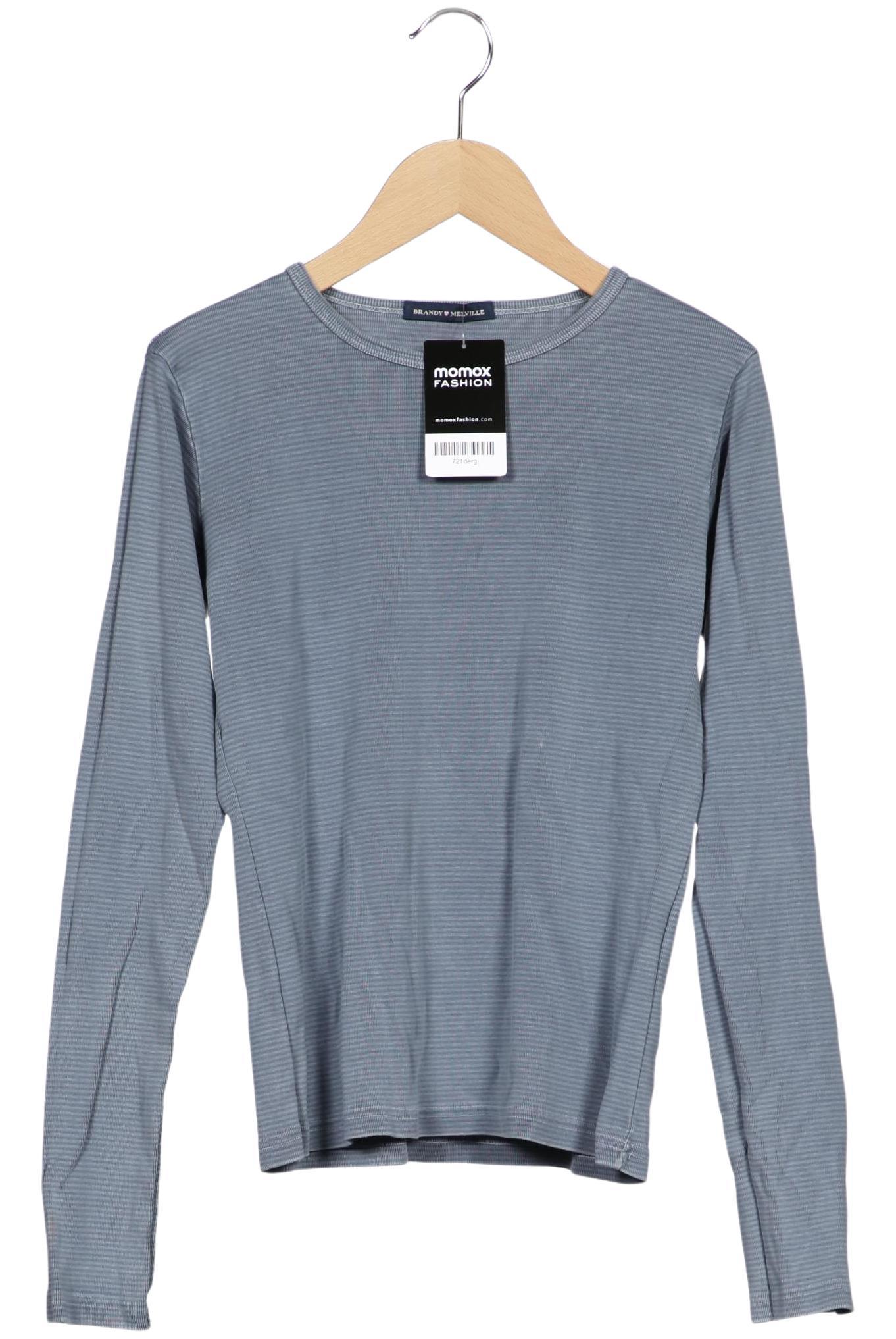 

Brandy Melville Damen Langarmshirt, hellblau, Gr. 36