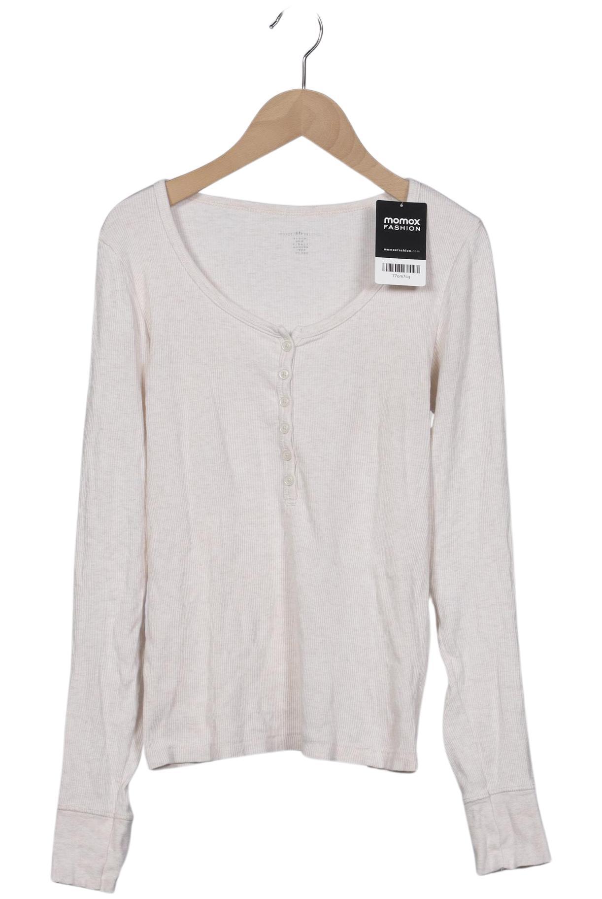 

Brandy Melville Damen Langarmshirt, cremeweiß, Gr. 36