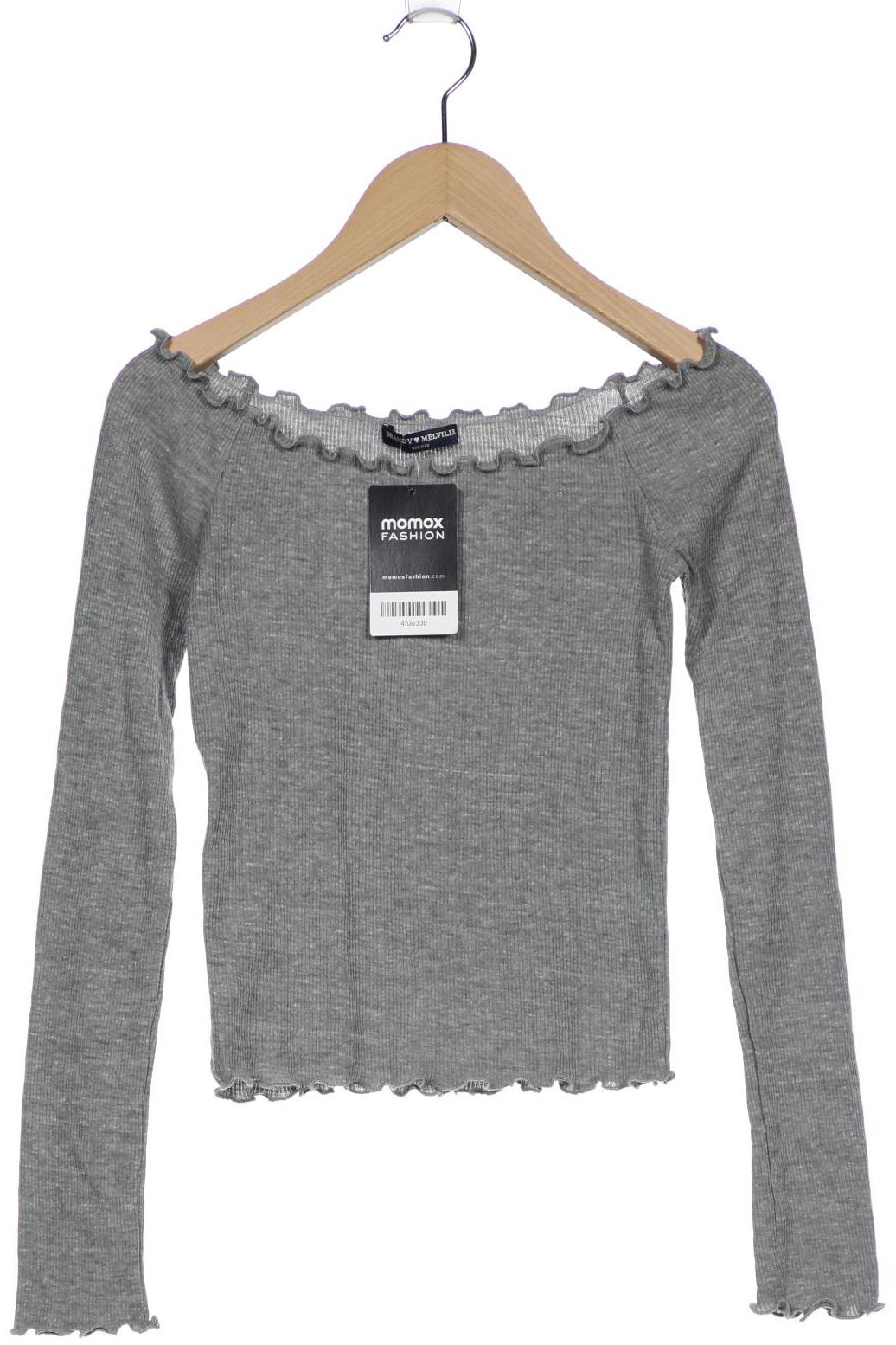 

Brandy Melville Damen Langarmshirt, grau, Gr. uni