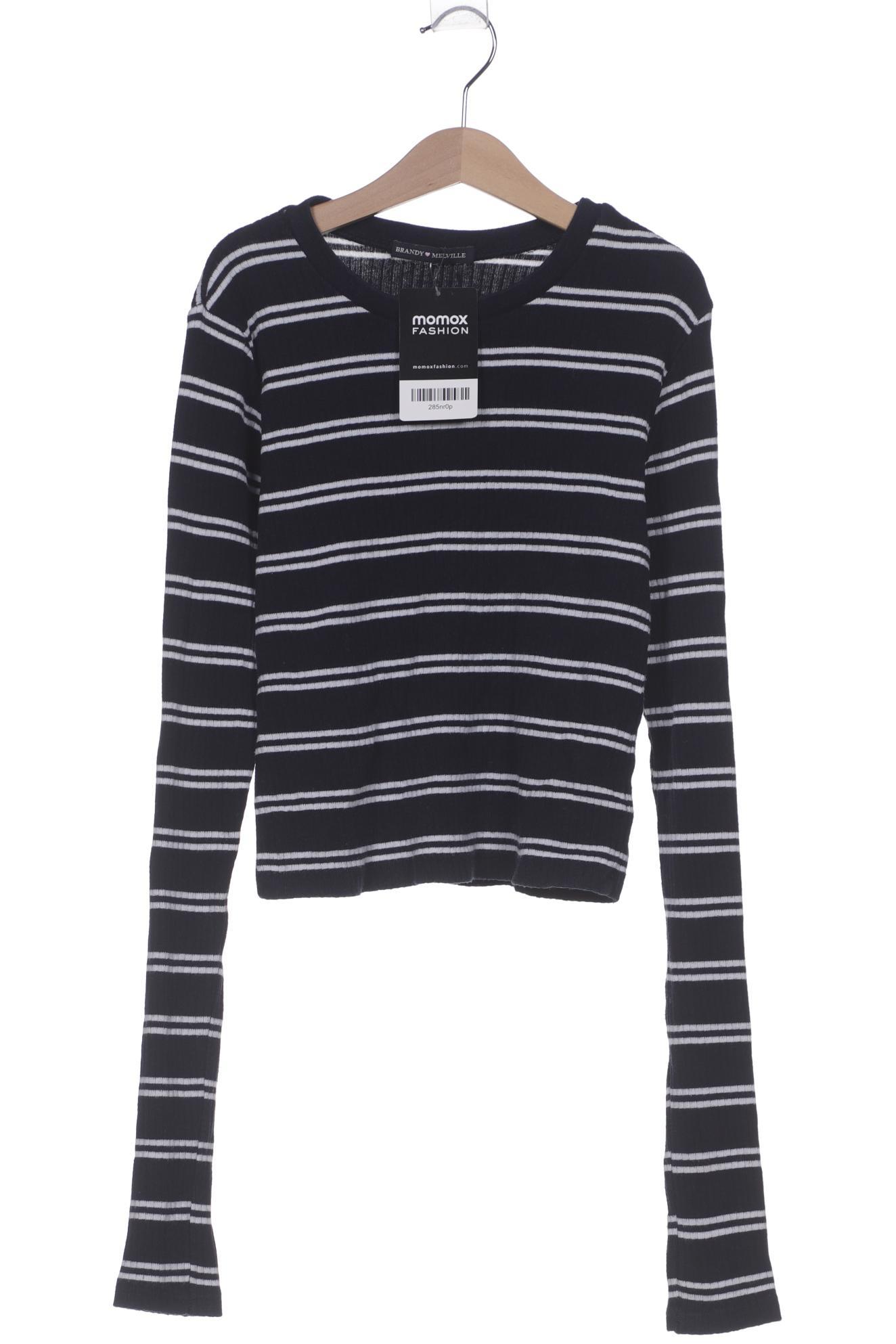 

Brandy Melville Damen Langarmshirt, marineblau, Gr. 32