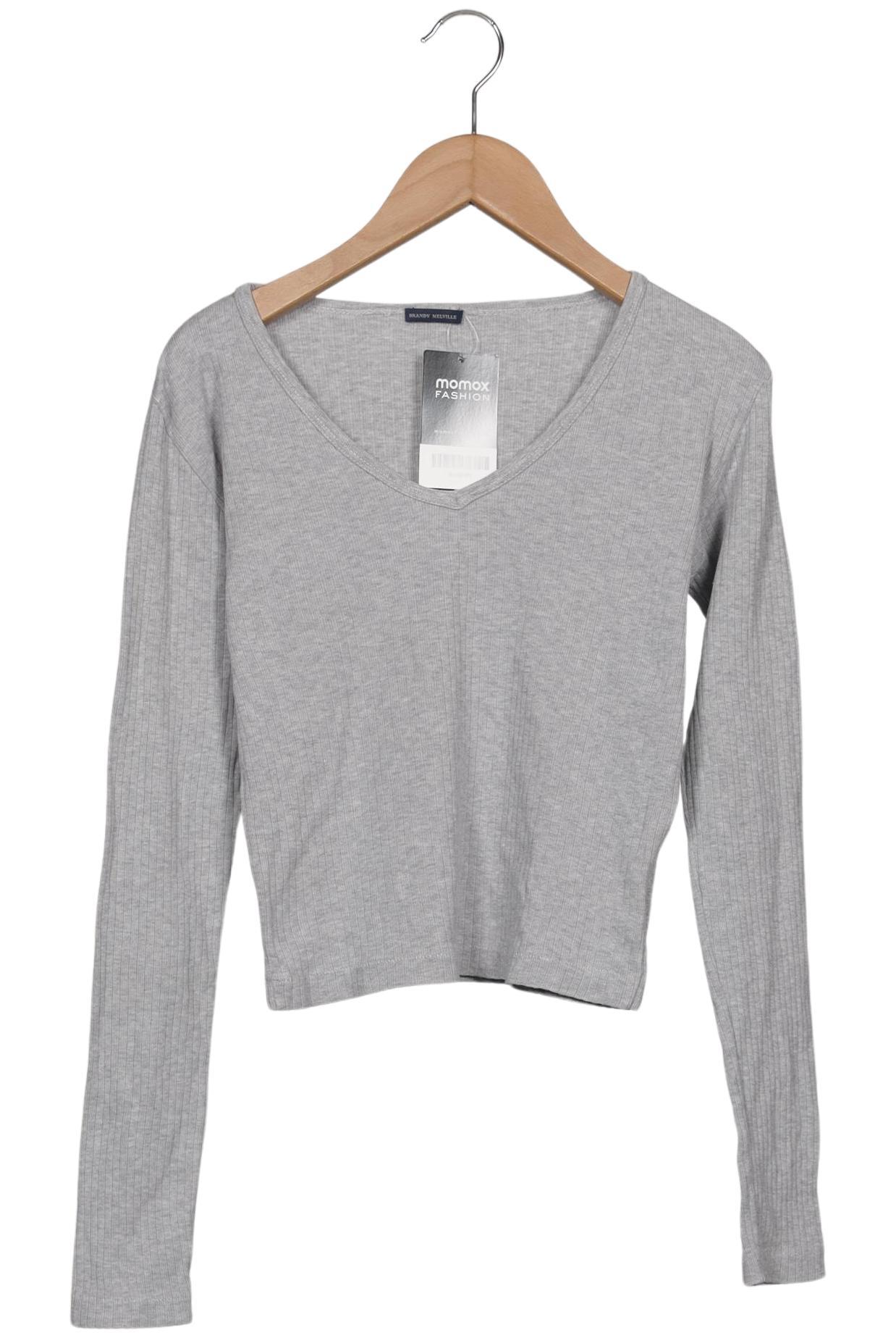 

Brandy Melville Damen Langarmshirt, grau, Gr. 34
