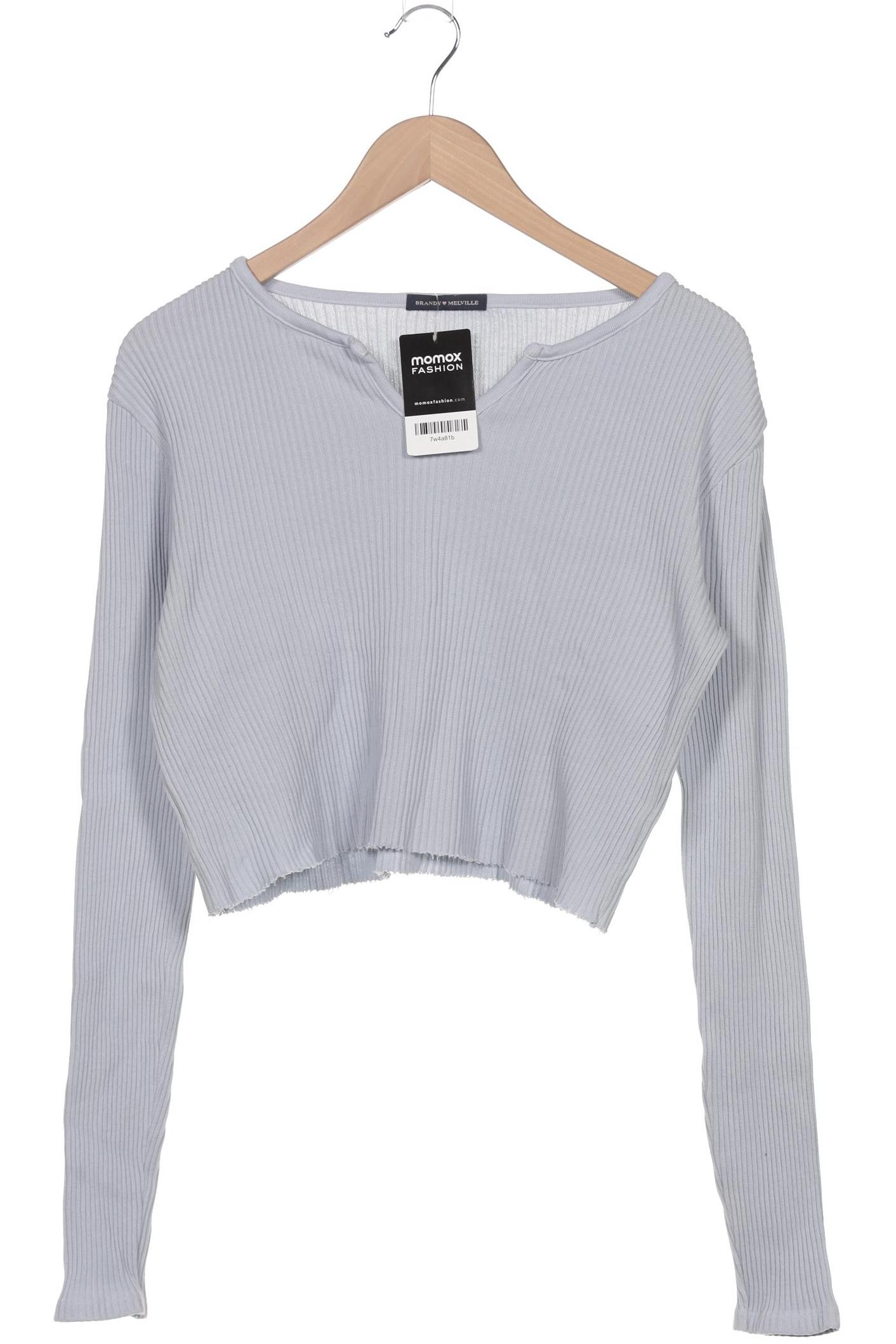 

Brandy Melville Damen Langarmshirt, hellblau, Gr. 32