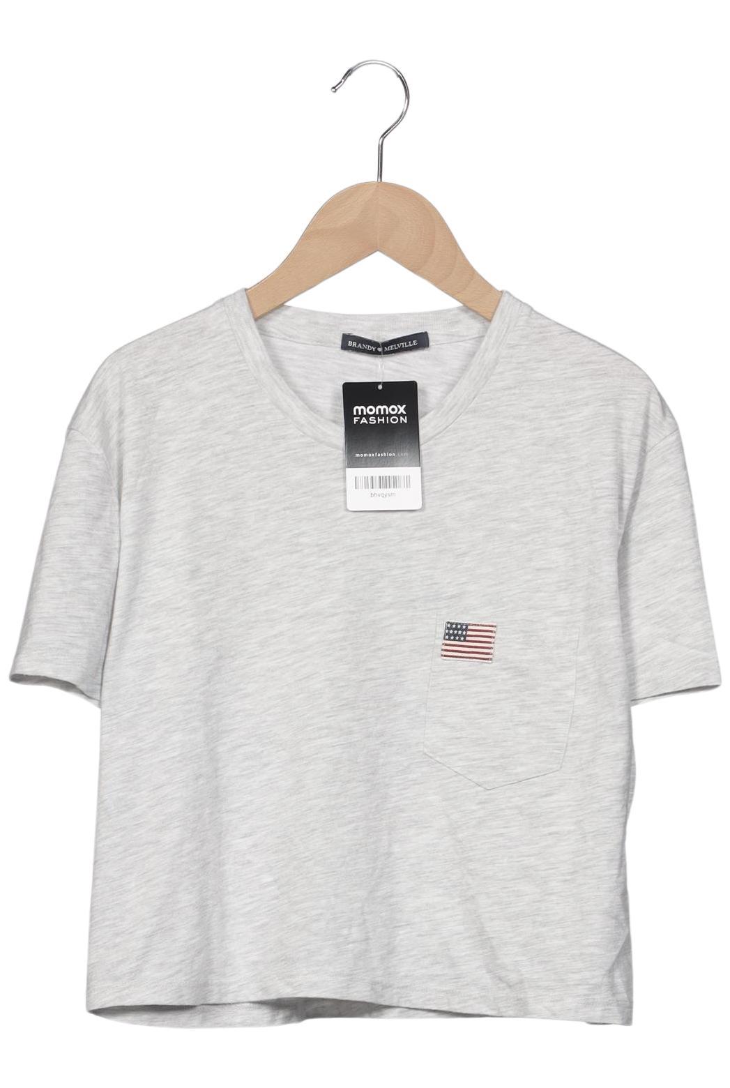 

Brandy Melville Damen T-Shirt, grau, Gr. 32
