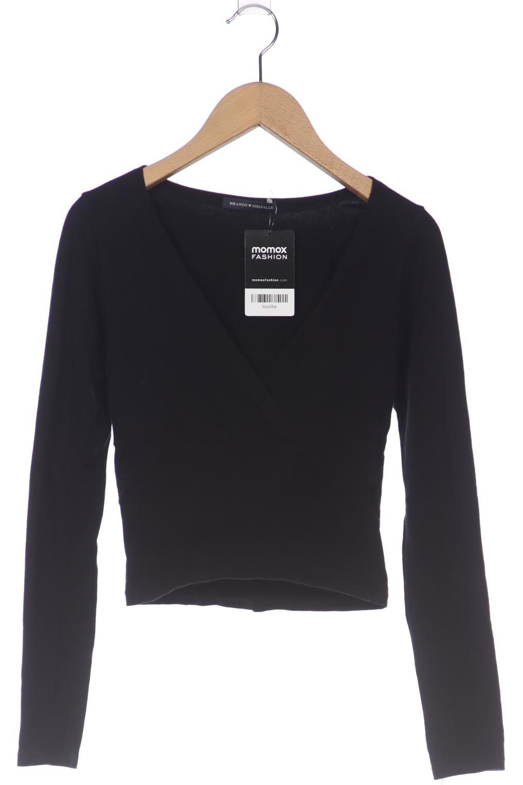 

Brandy Melville Damen Langarmshirt, schwarz, Gr. 32
