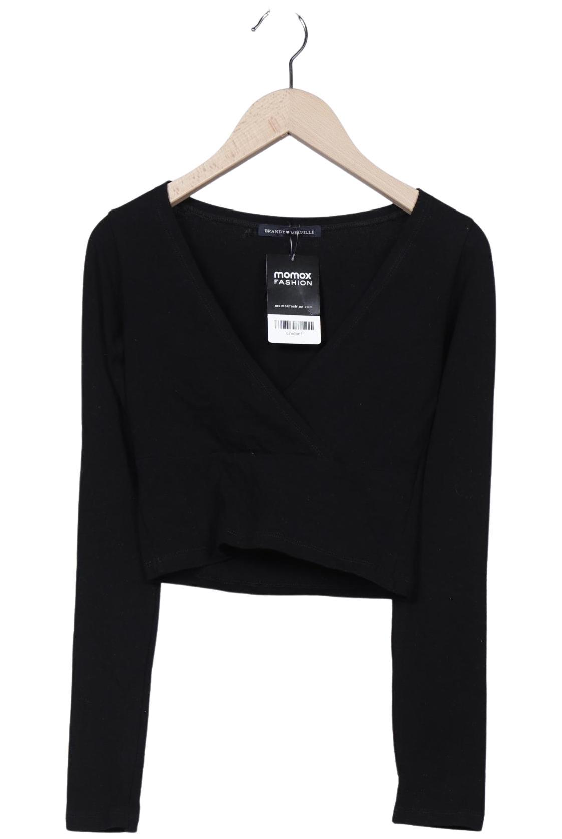 

Brandy Melville Damen Langarmshirt, schwarz, Gr. 30