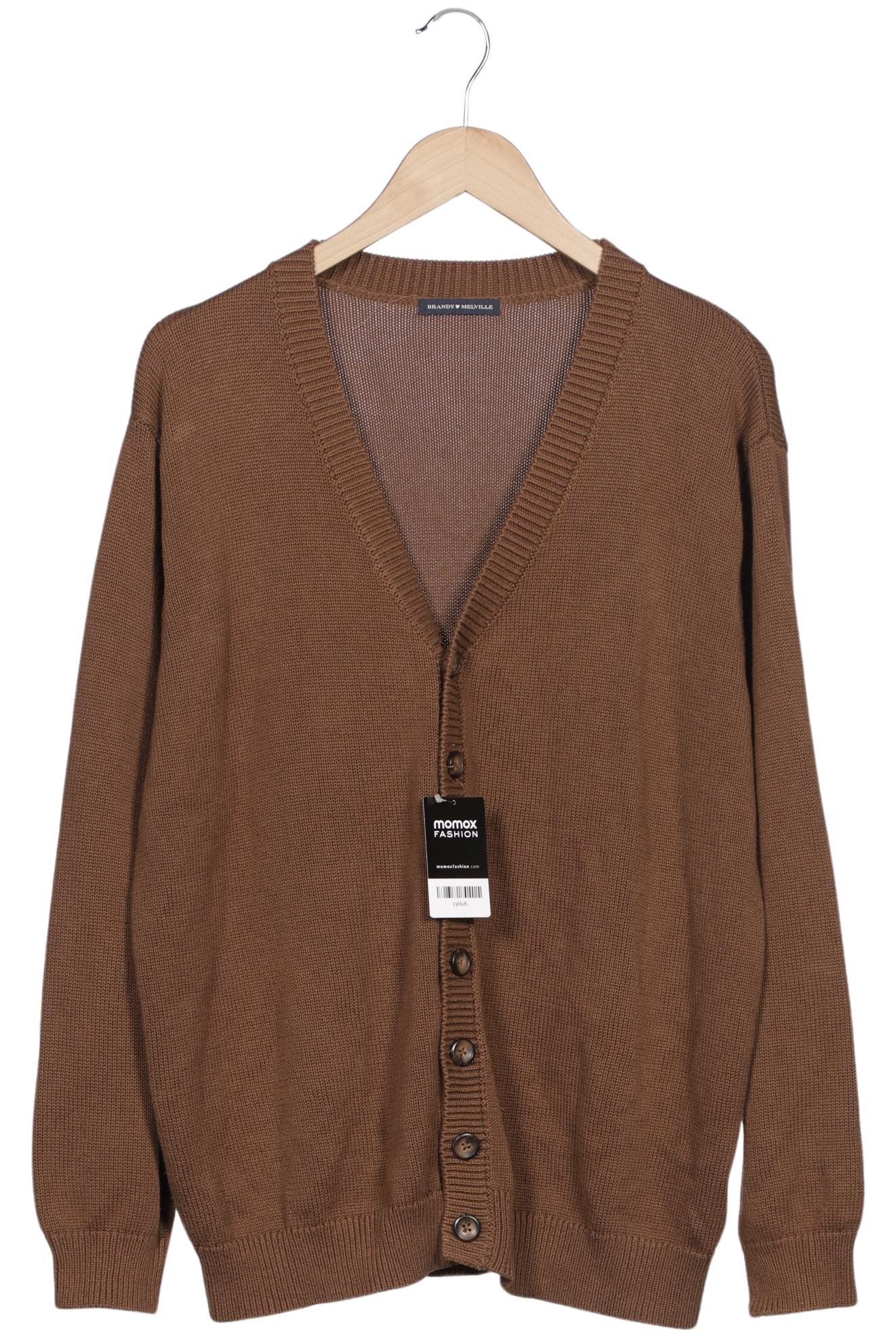 

Brandy Melville Damen Strickjacke, braun, Gr. 38