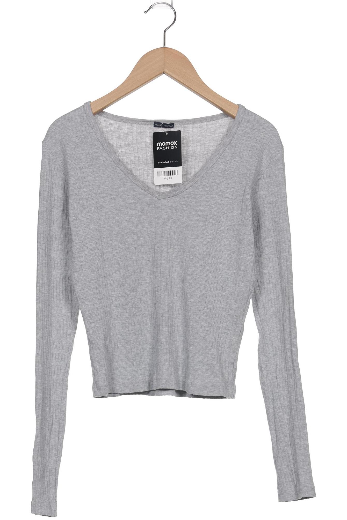 

Brandy Melville Damen Langarmshirt, grau, Gr. 36