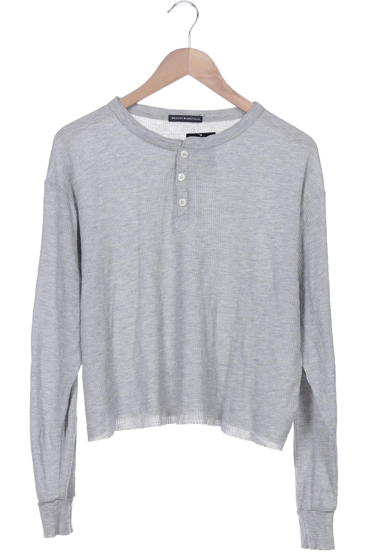 

Brandy Melville Damen Langarmshirt, grau, Gr. 42