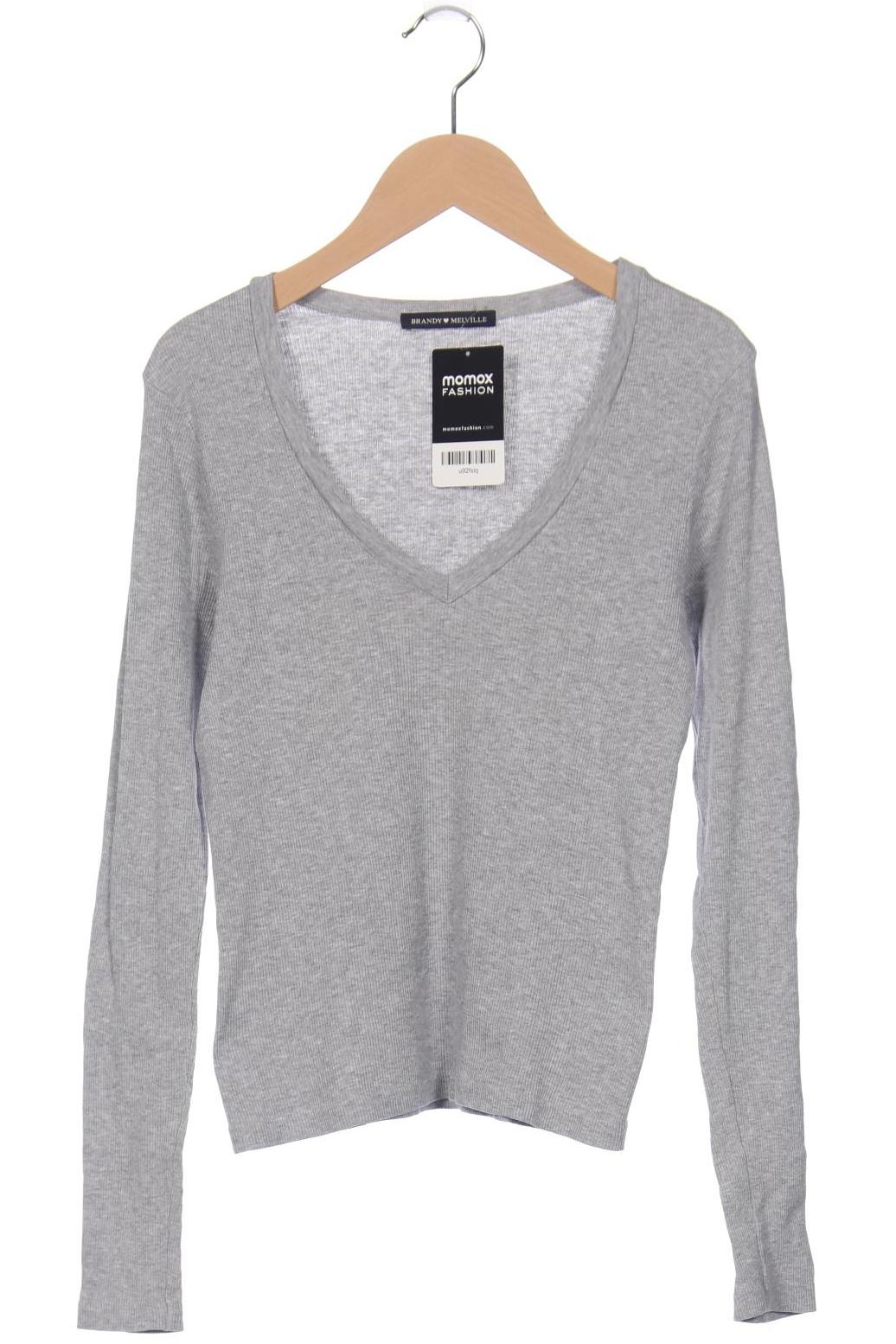 

Brandy Melville Damen Langarmshirt, grau, Gr. 32