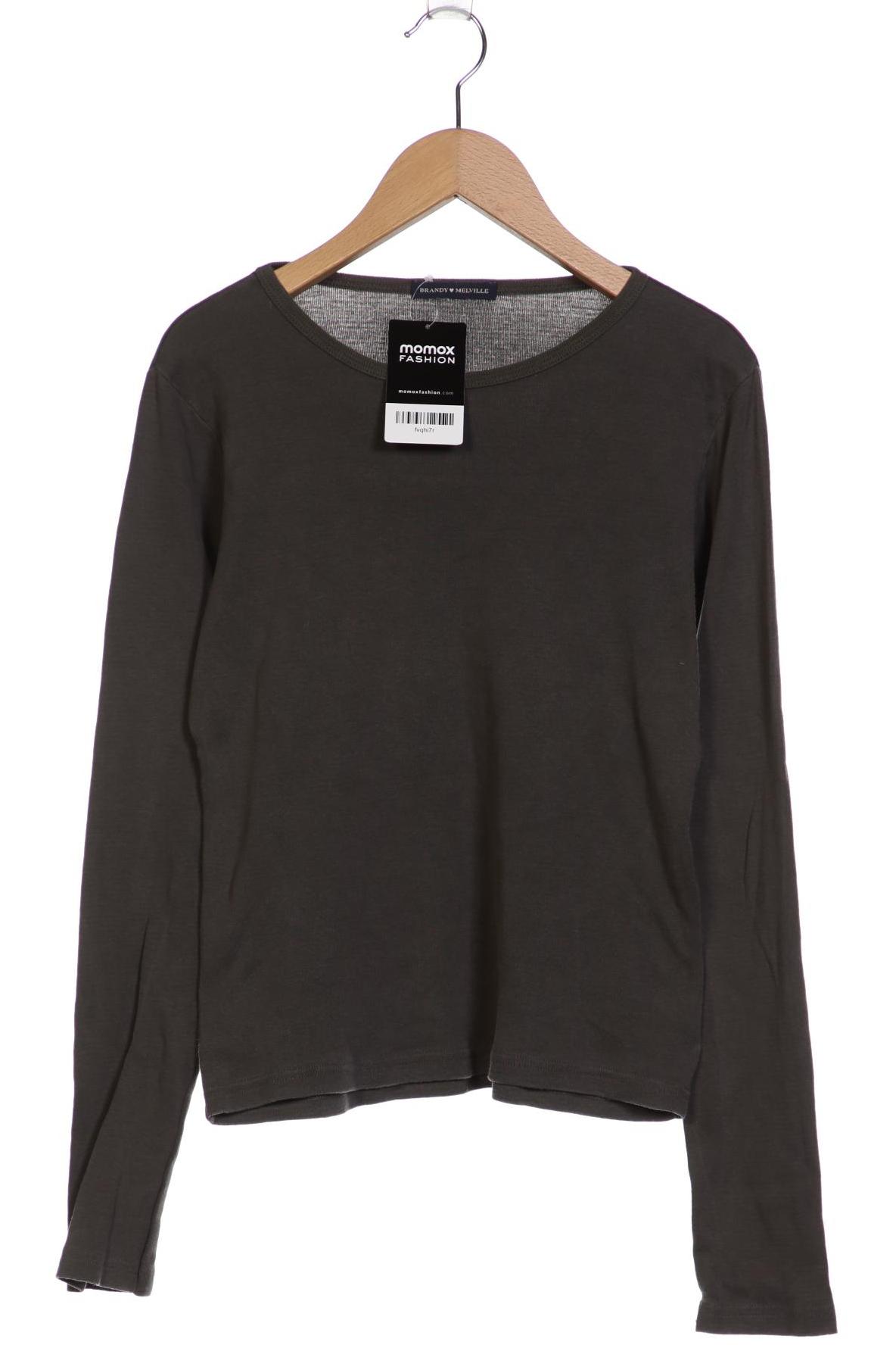 

Brandy Melville Damen Langarmshirt, grau, Gr. 32