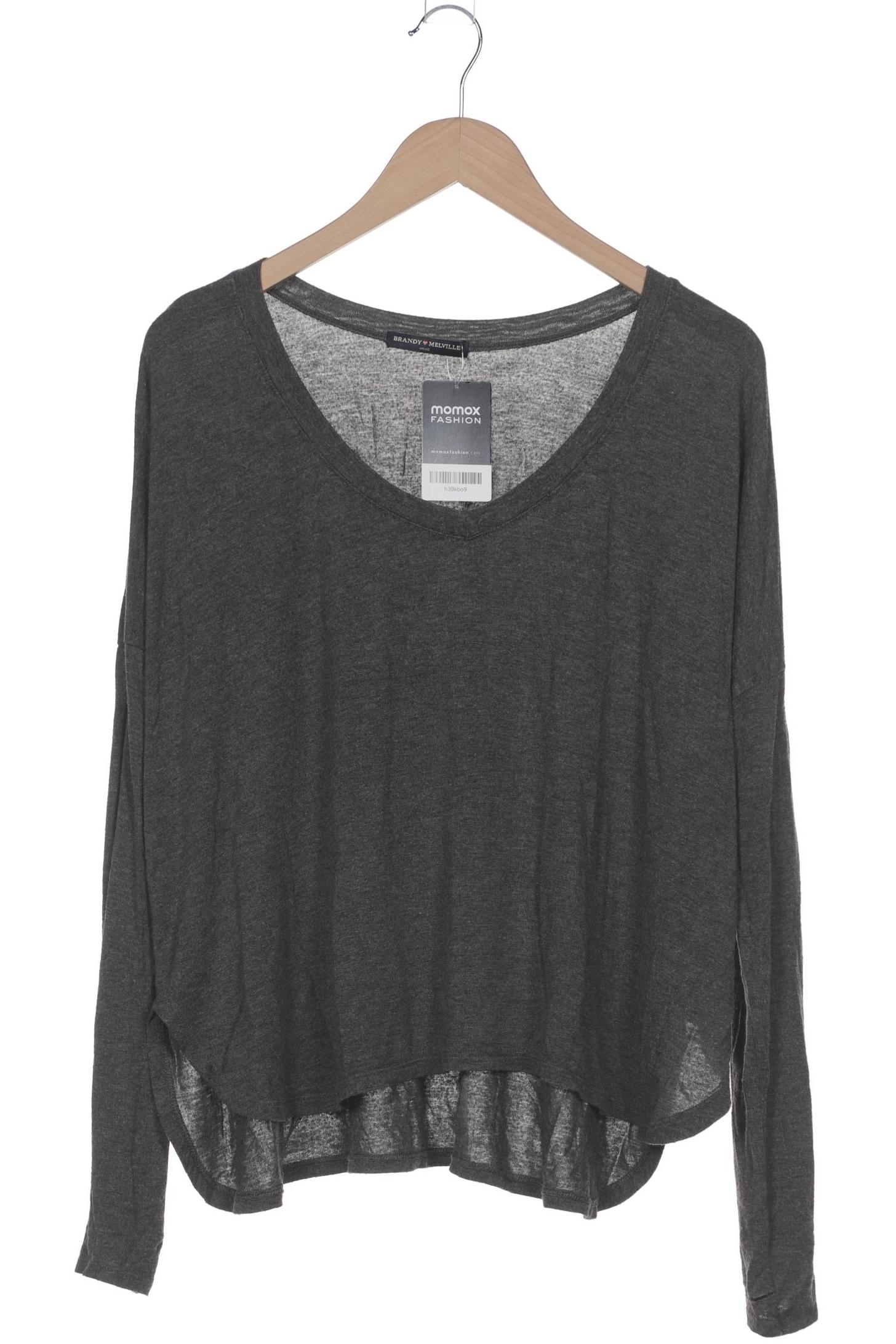 

Brandy Melville Damen Langarmshirt, grau, Gr. 36