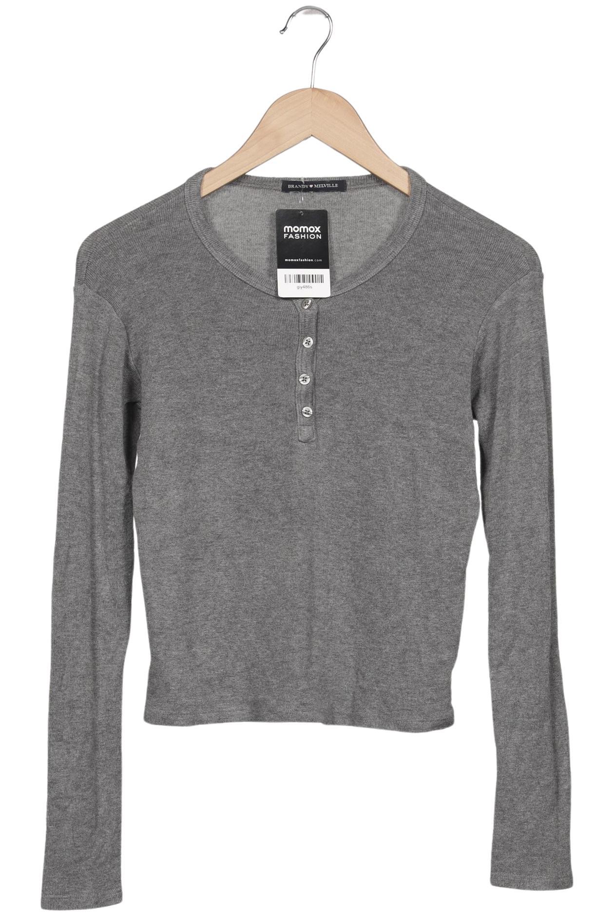 

Brandy Melville Damen Langarmshirt, grau, Gr. 38
