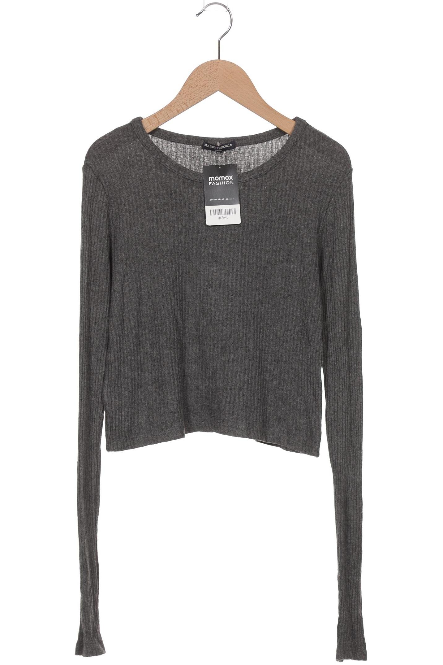 

Brandy Melville Damen Langarmshirt, grau, Gr. uni