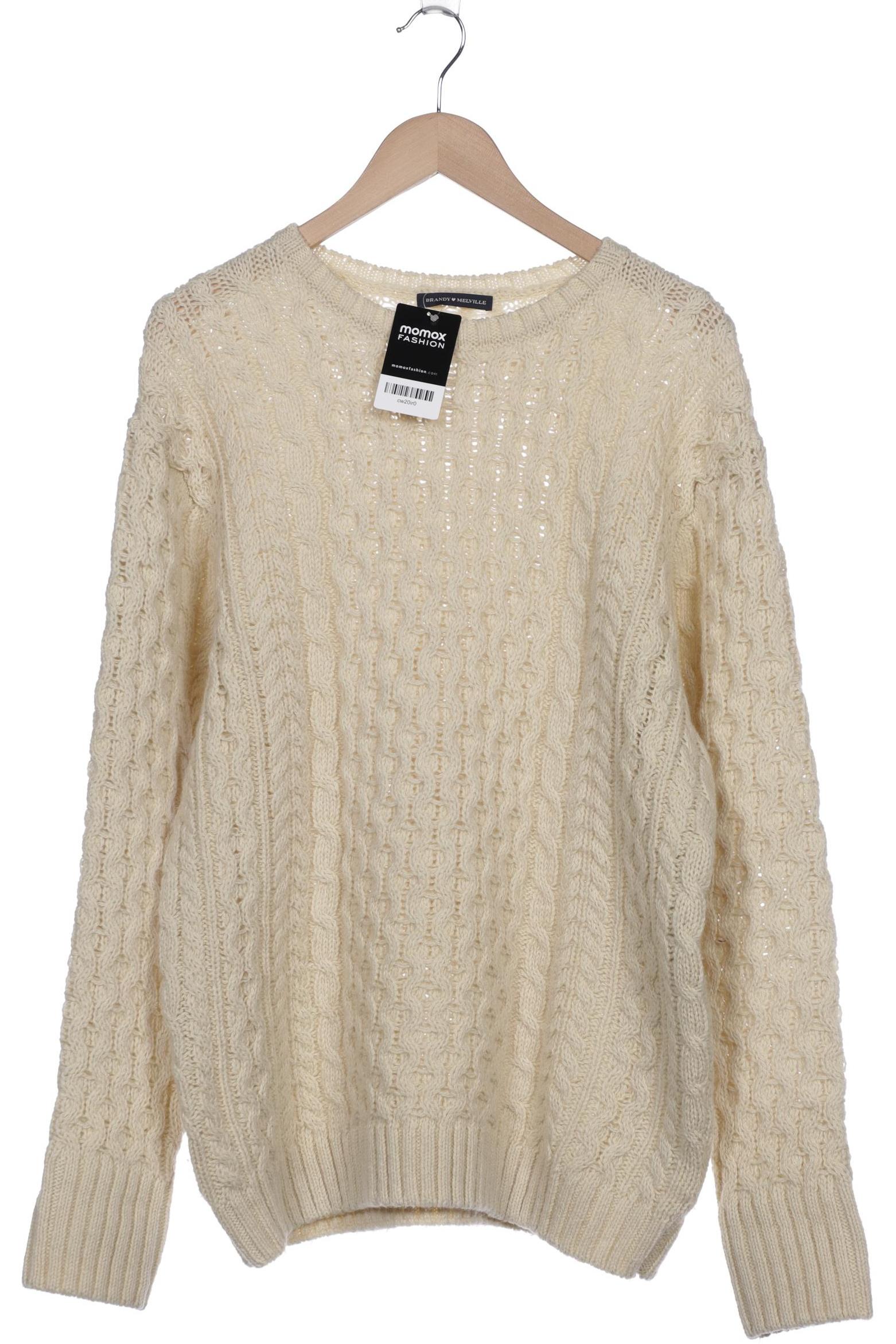 

Brandy Melville Damen Pullover, cremeweiß, Gr. 48
