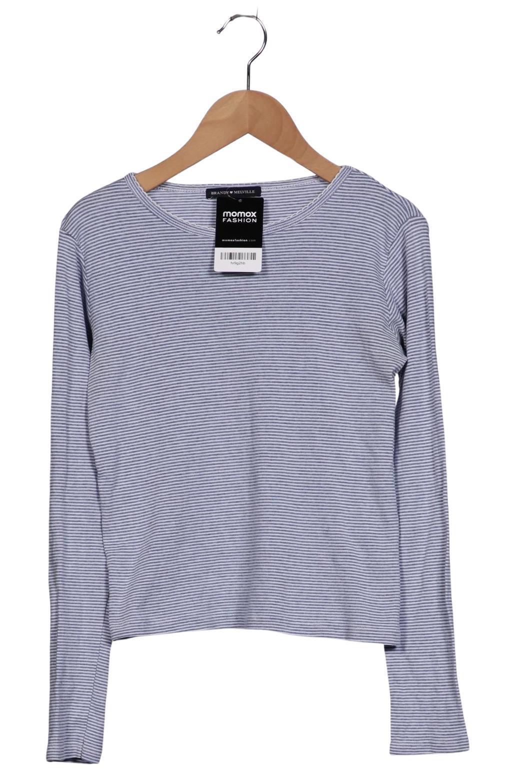 

Brandy Melville Damen Langarmshirt, blau, Gr. 32