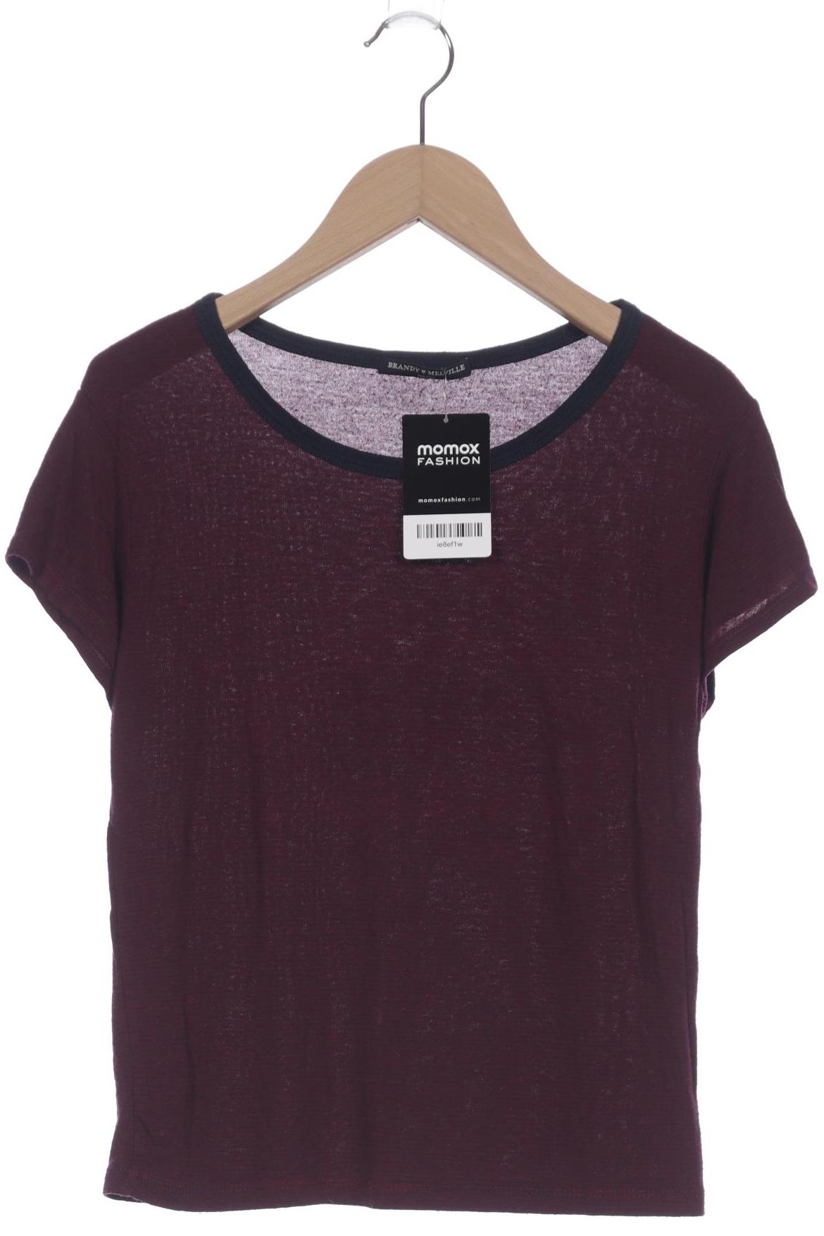 

Brandy Melville Damen T-Shirt, bordeaux, Gr. uni