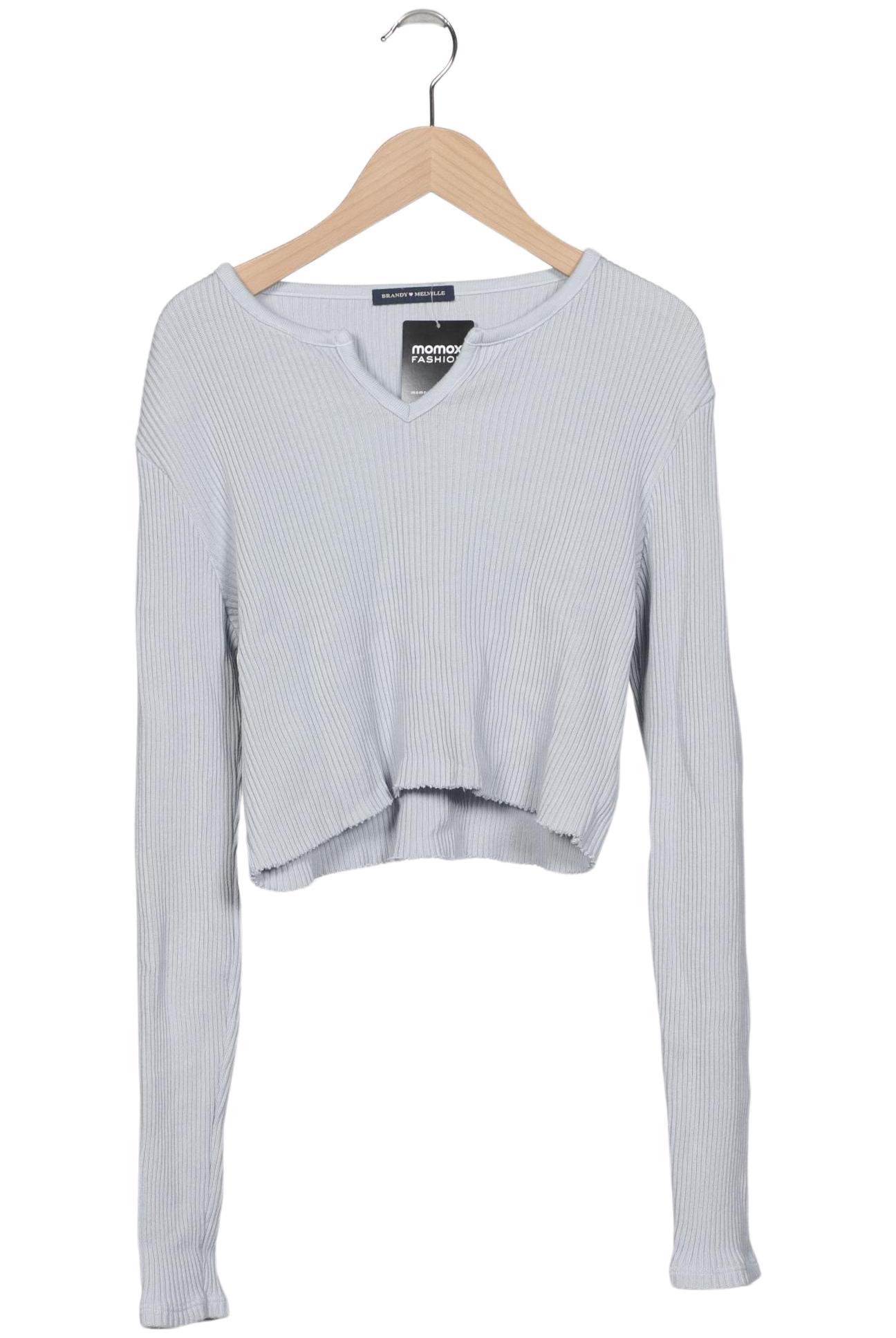 

Brandy Melville Damen Langarmshirt, hellblau, Gr. 34