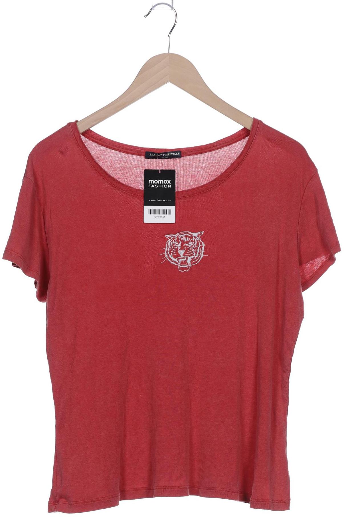 

Brandy Melville Damen T-Shirt, rot, Gr. uni