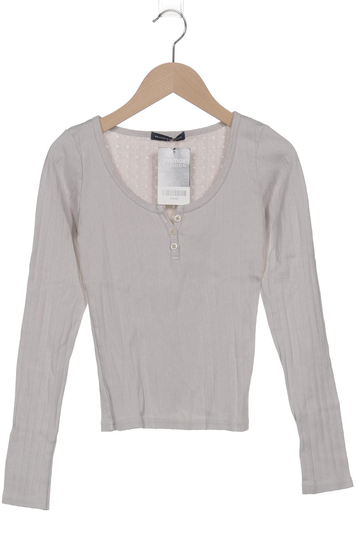 

Brandy Melville Damen Langarmshirt, grau, Gr. 30