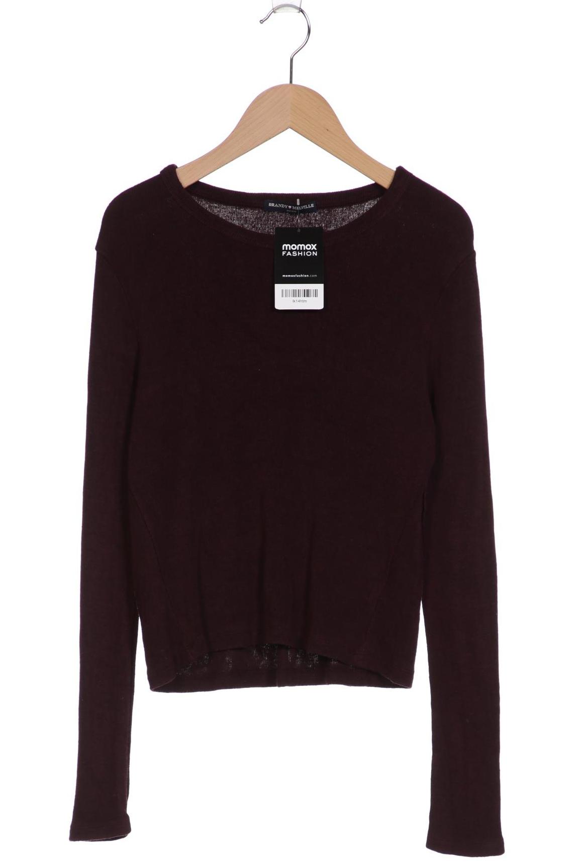 

Brandy Melville Damen Langarmshirt, bordeaux, Gr. uni