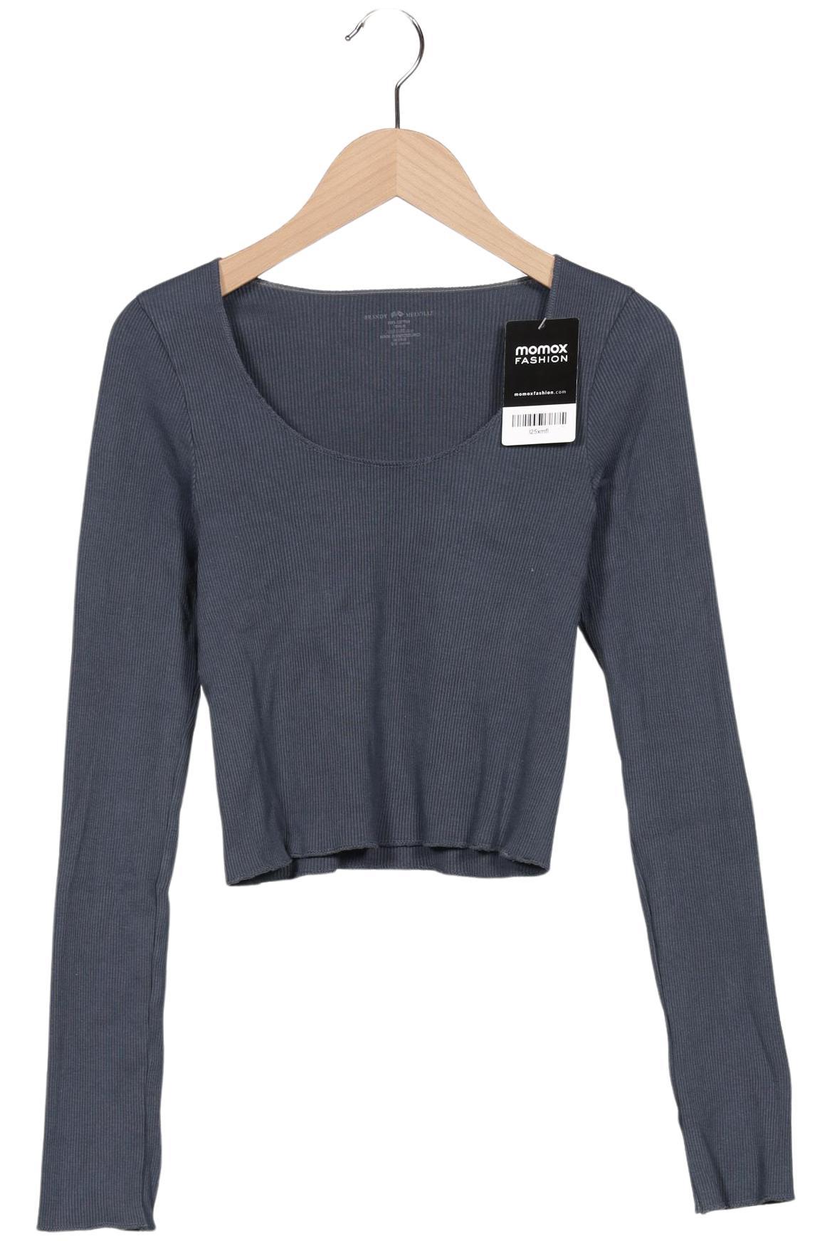 

Brandy Melville Damen Langarmshirt, grau, Gr. 30