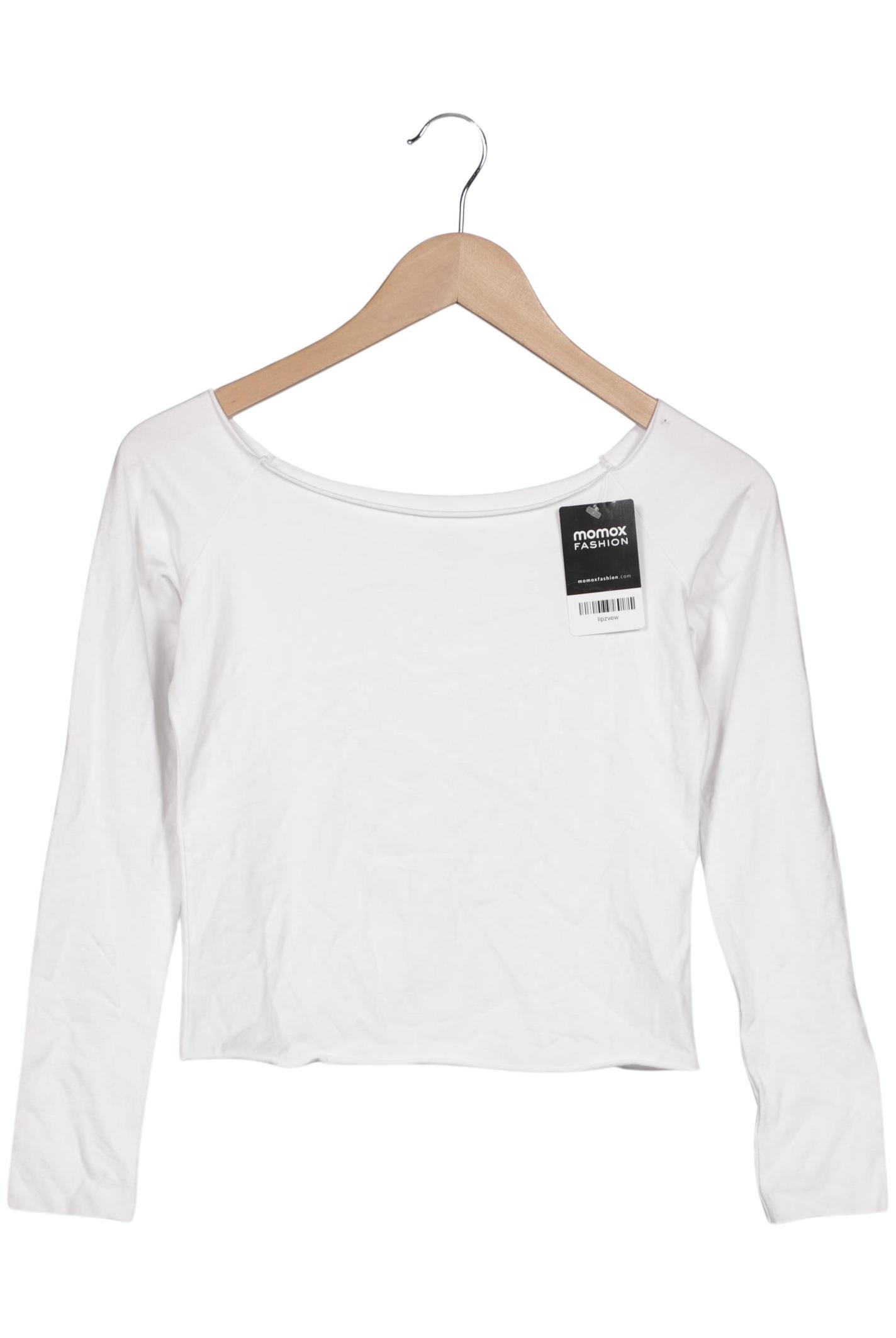 

Brandy Melville Damen Langarmshirt, weiß, Gr. 36