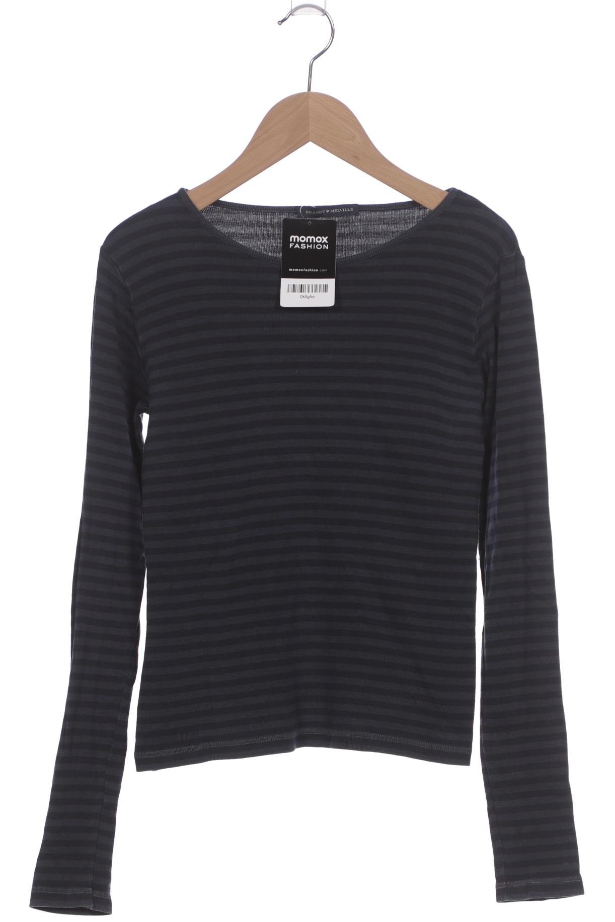 

Brandy Melville Damen Langarmshirt, marineblau, Gr. 36