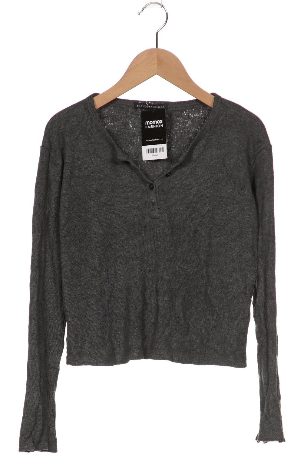 

Brandy Melville Damen Langarmshirt, grau, Gr. 38