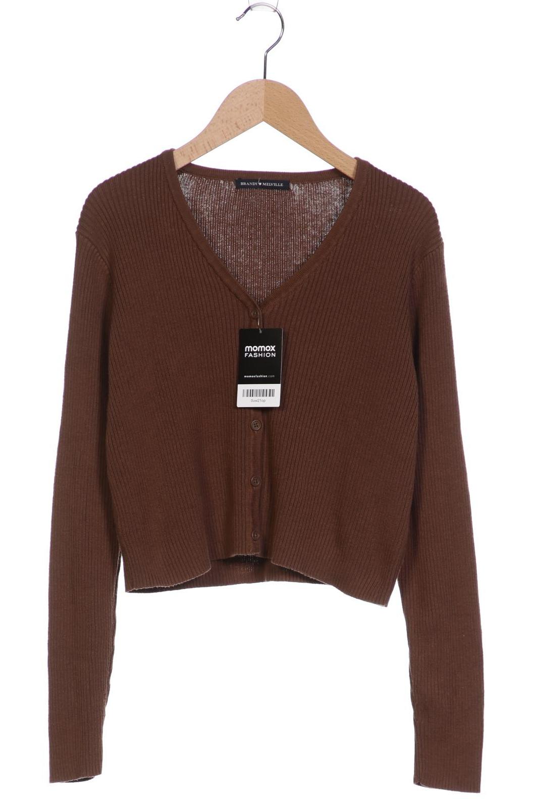 

Brandy Melville Damen Strickjacke, braun, Gr. 38