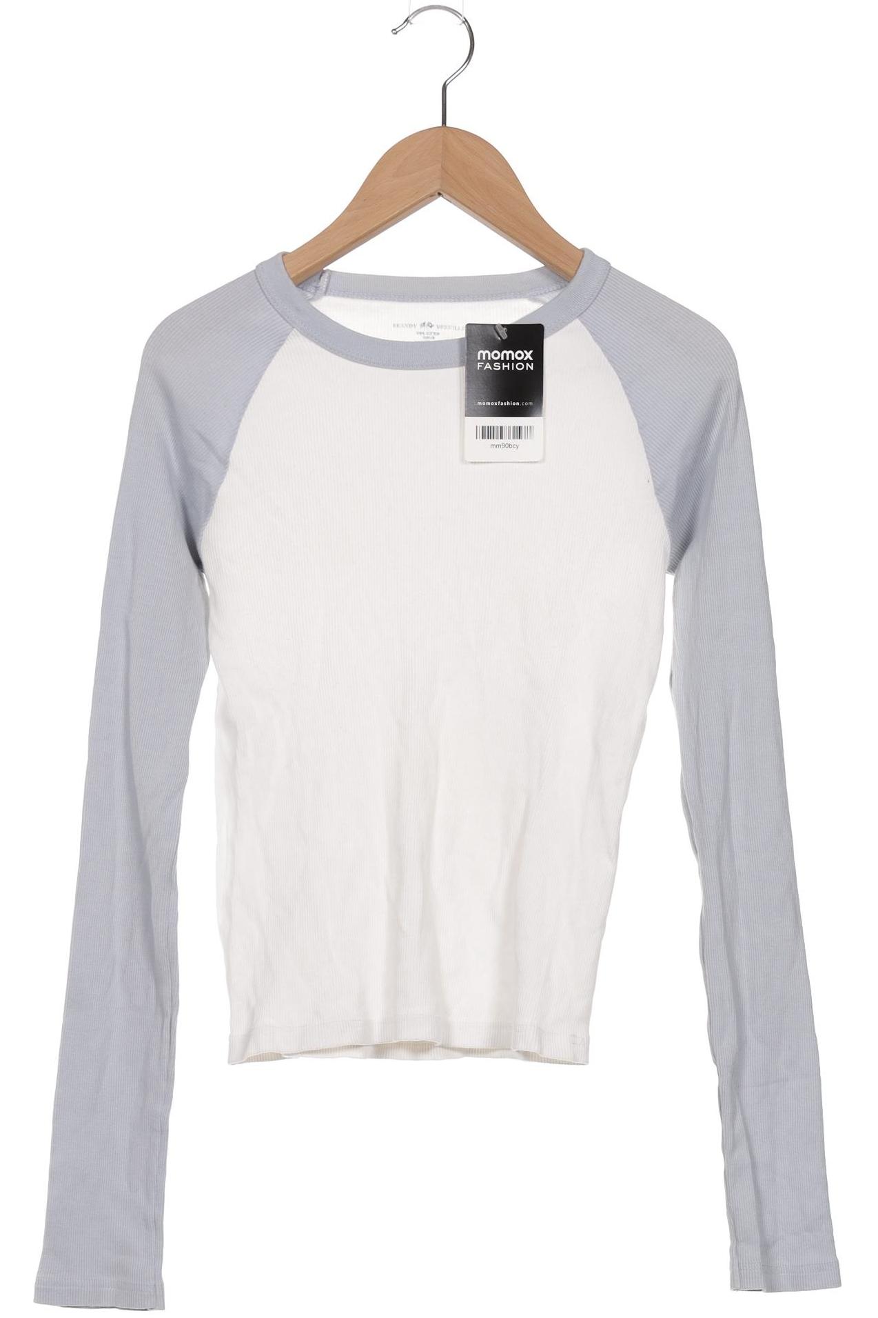 

Brandy Melville Damen Langarmshirt, weiß, Gr. 34