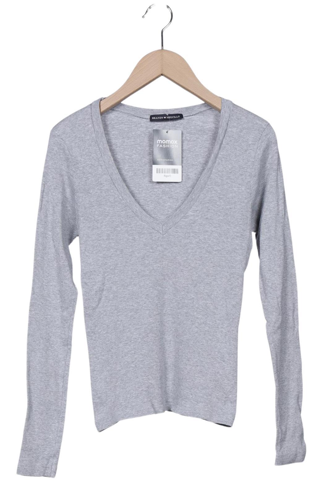 

Brandy Melville Damen Langarmshirt, grau, Gr. 34