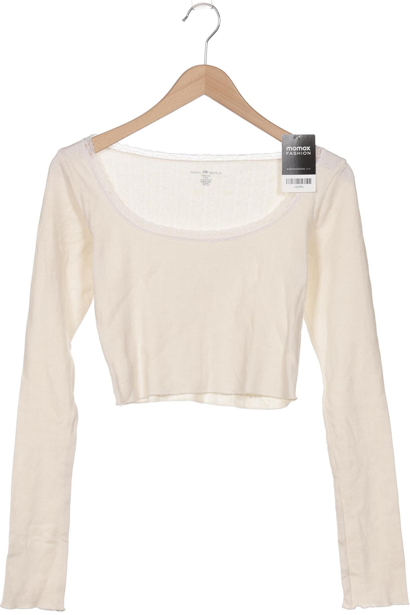 

Brandy Melville Damen Langarmshirt, cremeweiß, Gr. 42