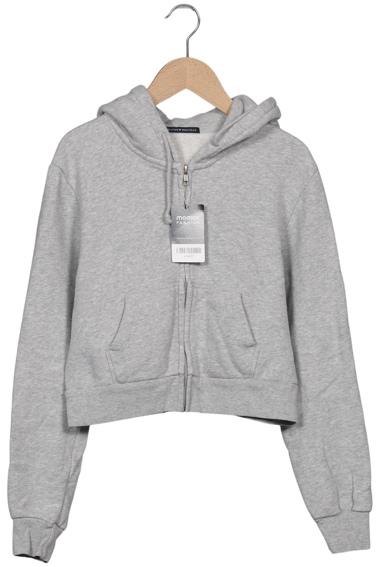 

Brandy Melville Damen Kapuzenpullover, grau, Gr. 38